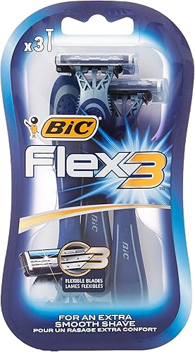 BIC Flex 3 Comfort - Maquinillas de afeitar desechables, paquete de 3