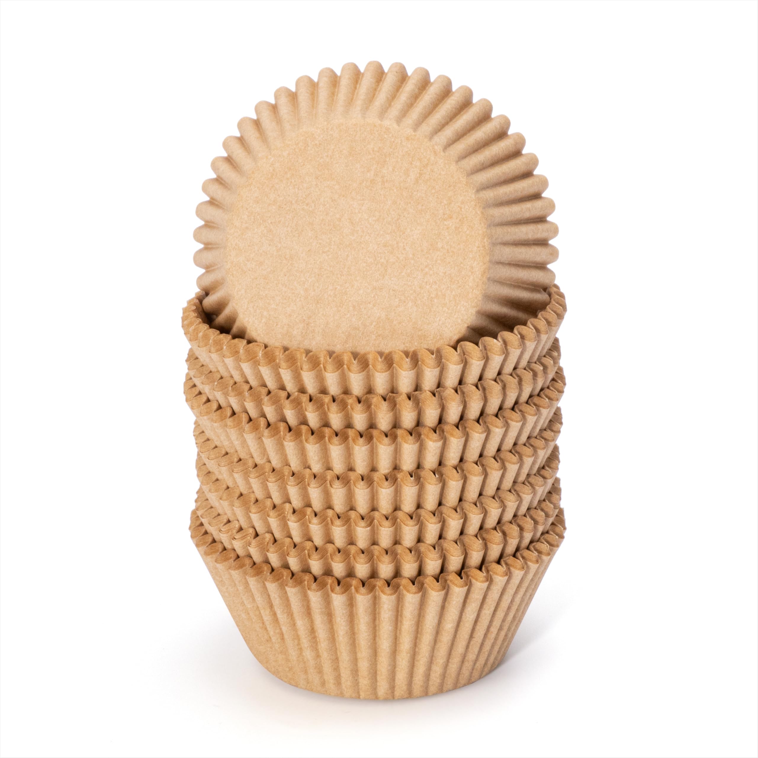 Cupcake Baking Cups Natural Cupcake Wrappers Greaseproof Paper Muffin Cases Cake Liners Mold for Dessert Wedding Birthday Party Pack of 200