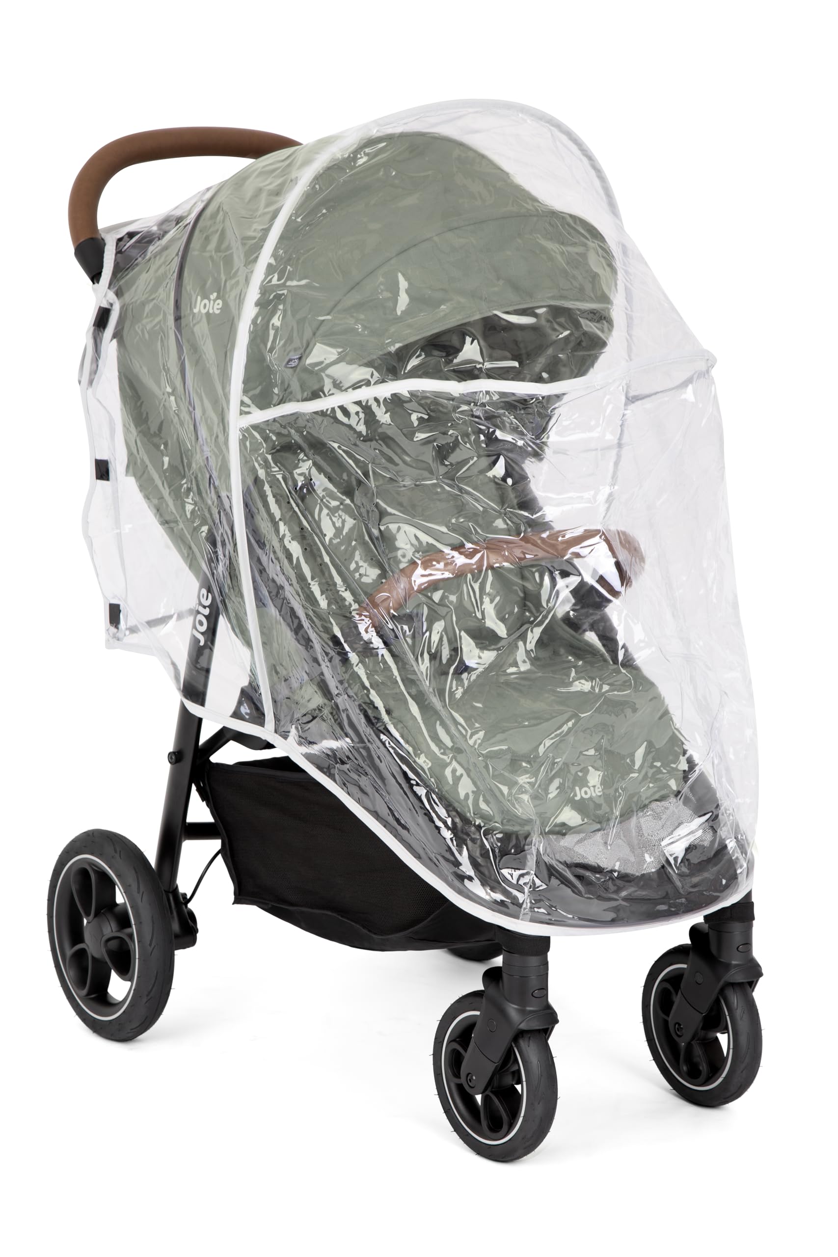 Wózki dziecięce marki Joie. Model Litetrax Litetrax Pro do 22 kg z rozkładaną sofą i ochroną przed deszczem, laurowy