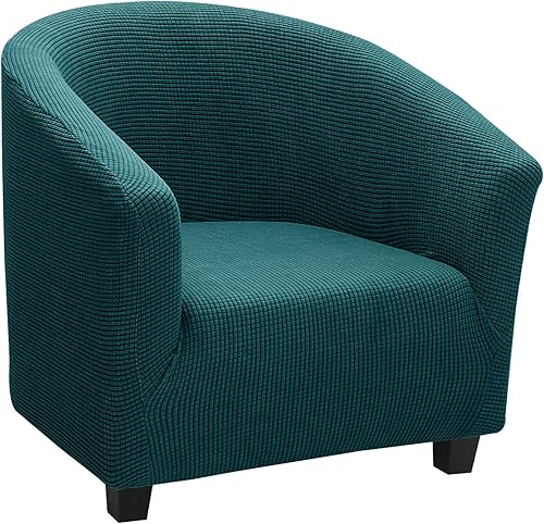 Miniatura 6 de VIENLOVE Funda protectora para silla de club, mezcla de poliéster, suave, para sofá, muebles, funda elástica con parte inferior elástica, lavable a