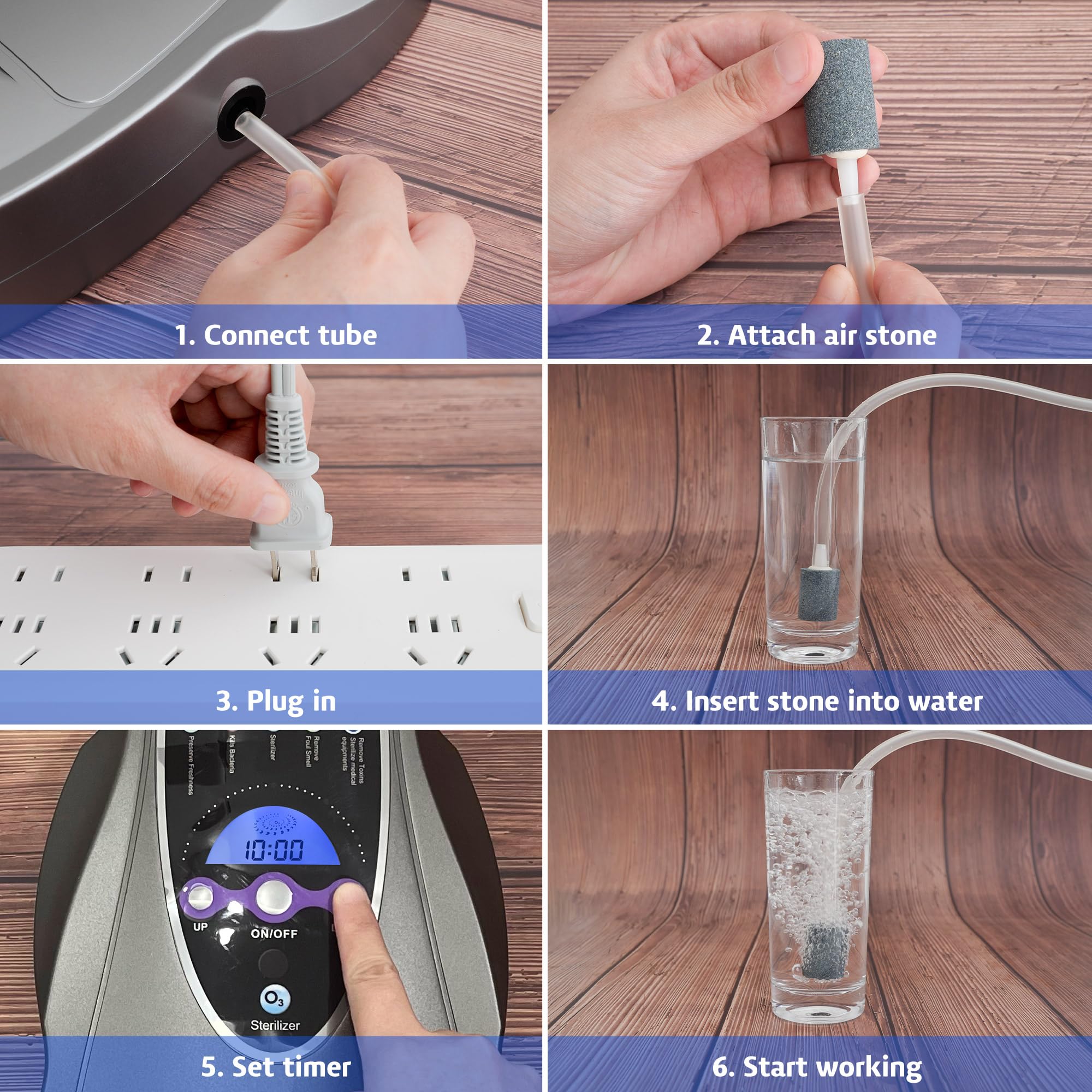 Ozone Machine, 1000mg/h Multipurpose Ozone Machine for Air, Water