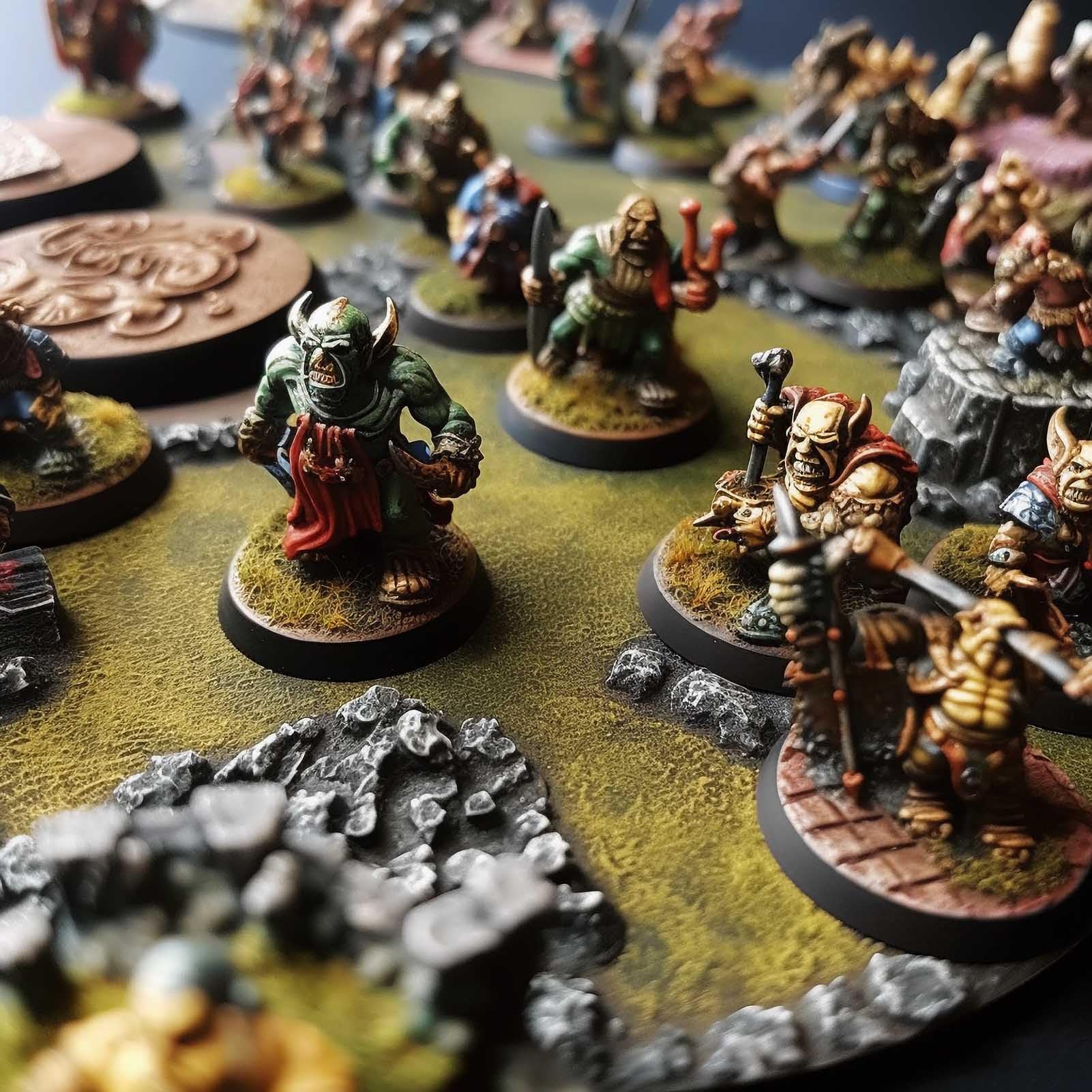 Modello Basi 28.5mm Basi Rotonde Plastica Nera per Giochi da Tavolo Wargames (50 PCS)