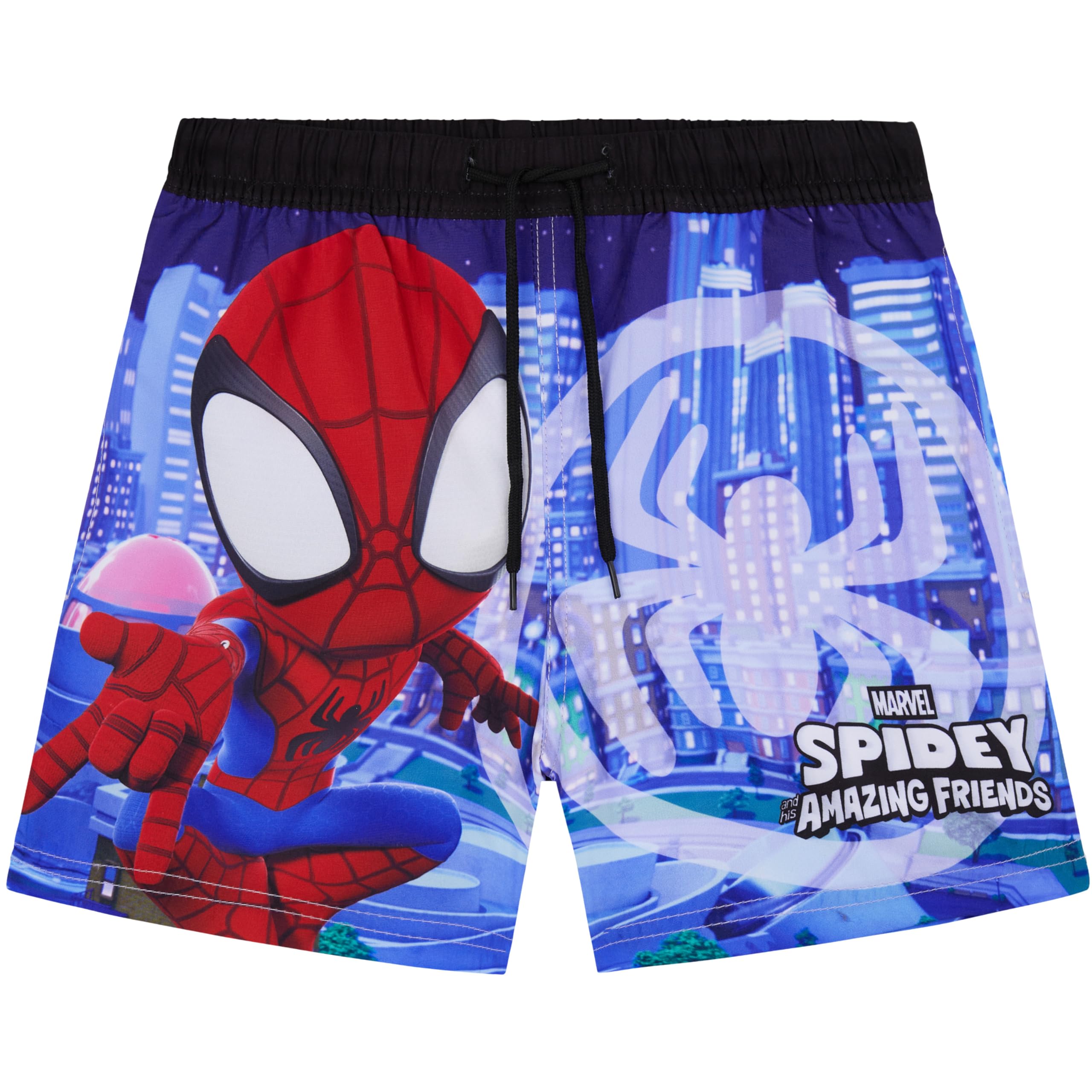 Get Trend Marvel Spidey Bañador Niño 3-8 Años, Boardshorts con UPF 50+, Forro de Malla, Pantalón Corto de Baño Ajustable y Secado Rápido