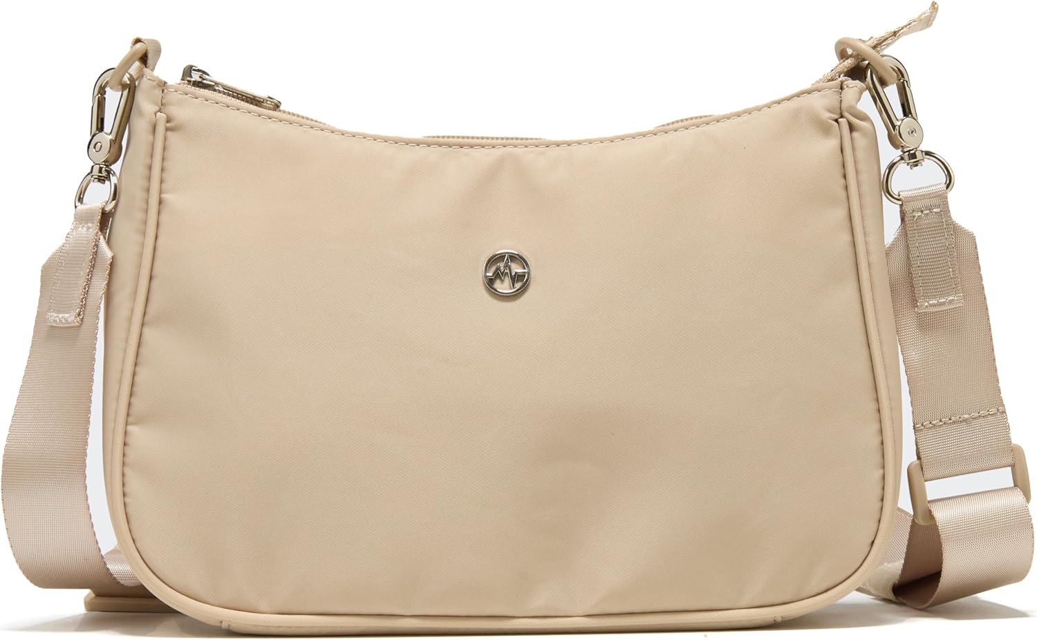 Pander Lightweight Nylon Day Sling Crossbody Bag with Adjustable Removable Strap, Compact Everyday Carry Organizer