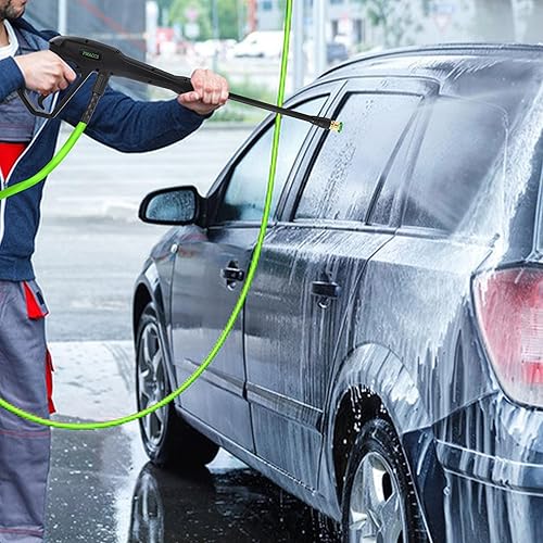 Miniatura 2 de PWACCS Manguera y pistola de lavado a presión, manguera de lavado de potencia de 50 pies con kit de varita, compatible con Ryobi, Green Works y