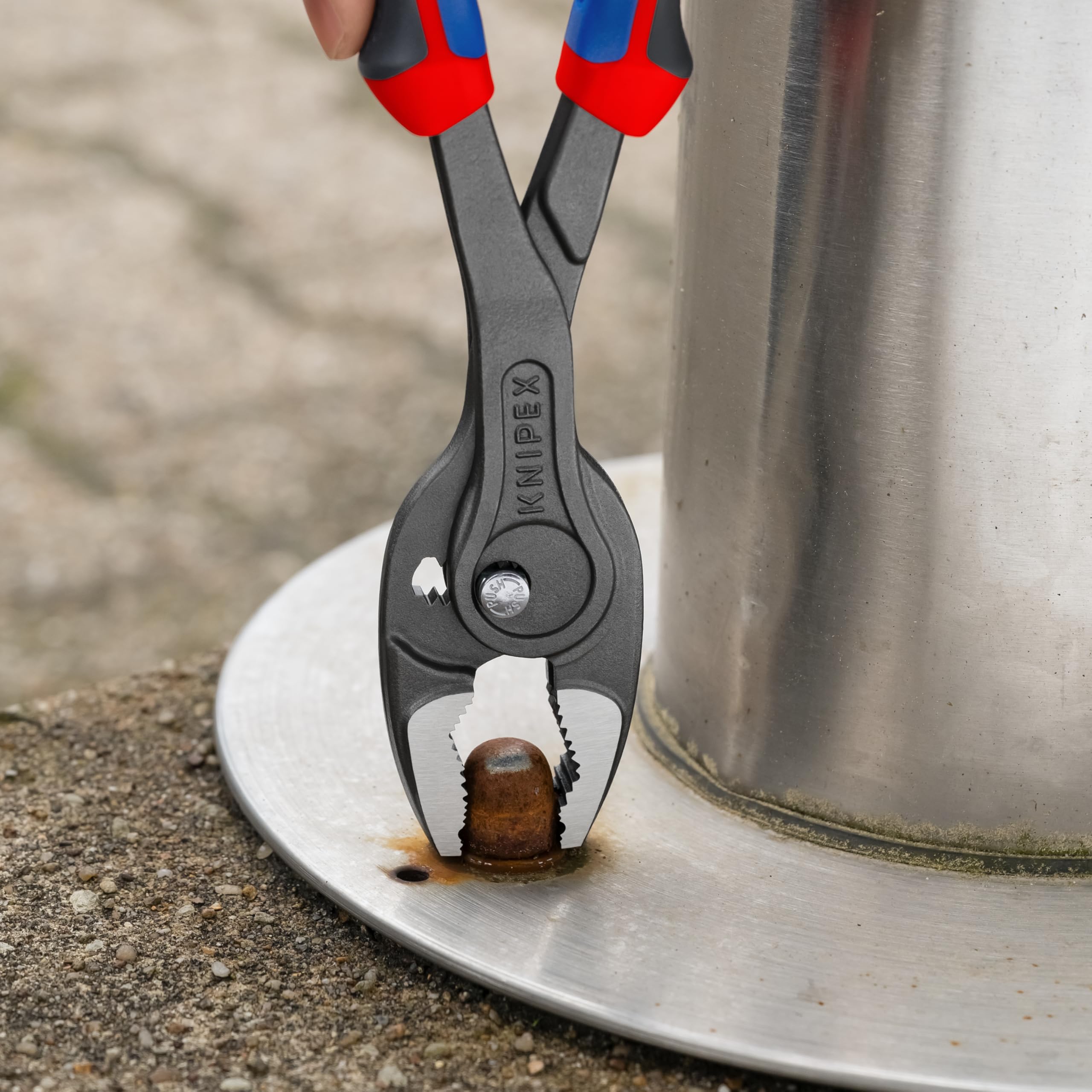 KNIPEX TwinGrip Front and Side Gripping Pliers with Comfort Handles 250 mm, 82 02 250 SB, Red, 250mm - Image 4