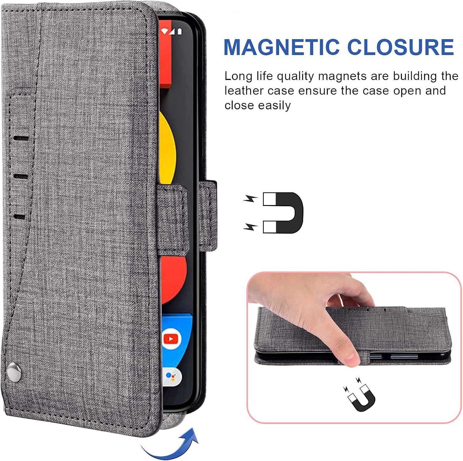 moex Comoda custodia trasversale con clip per cintura compatibile con Samsung Galaxy S10 Lite | Universale con passante per cintura e chiusura magnetica, nero