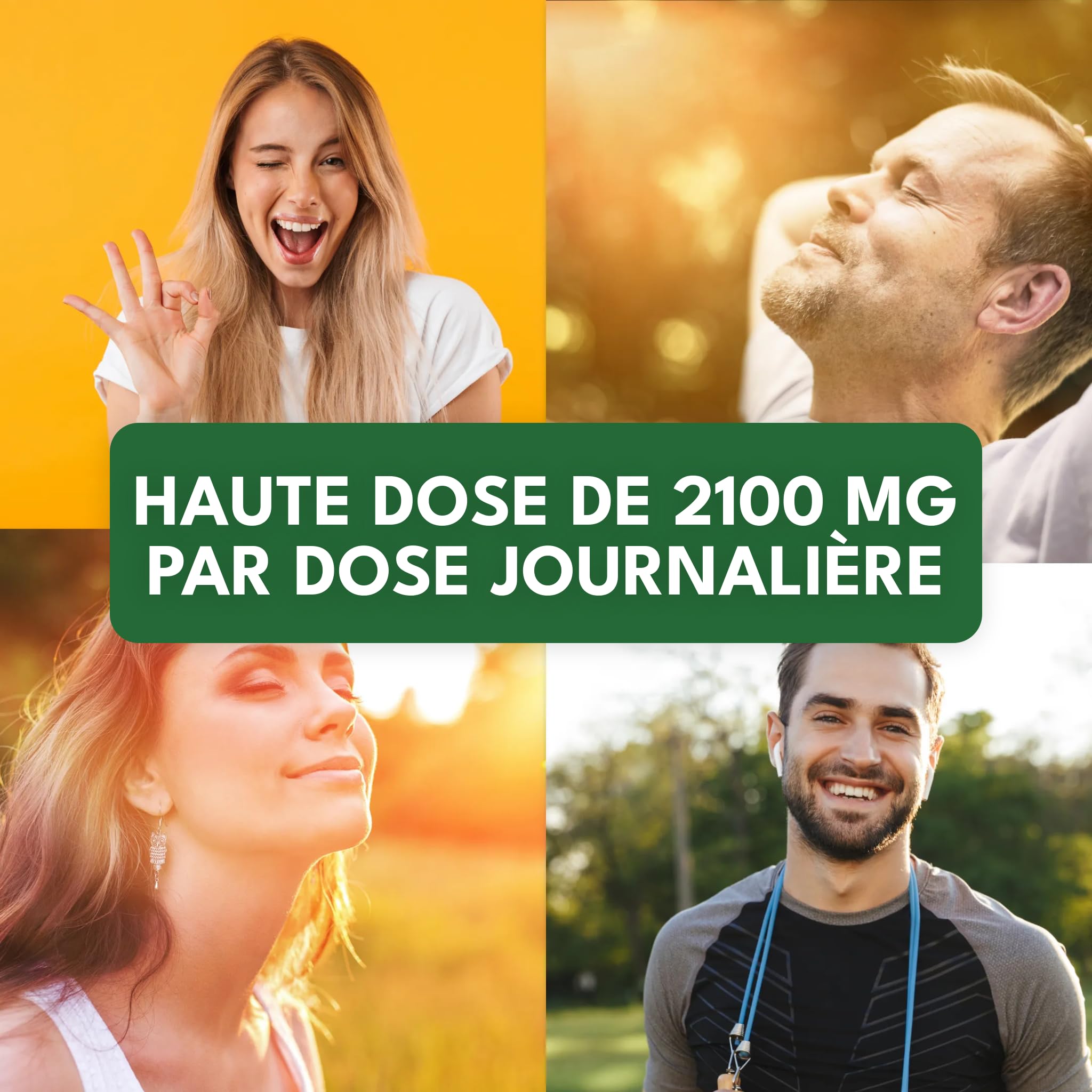 Green Naturals® Panax Ginseng – 2100 mg par dose journalière – 20% Ginsénosides – 180 gélules pour 2 mois – Extrait de racine Panax Ginseng C.A. Meyer