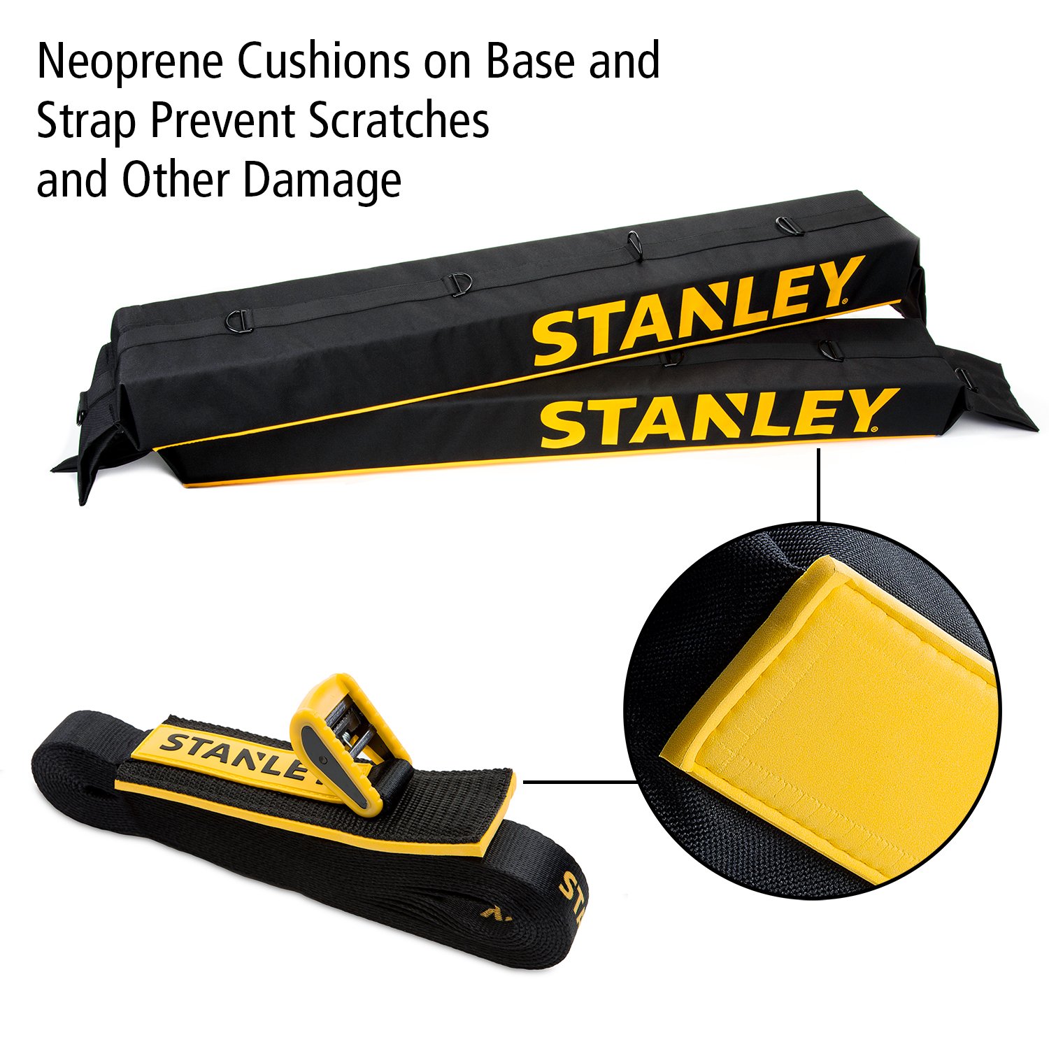 Stanley Universal Car Roof Rack Pad & Luggage Carrier System Includes