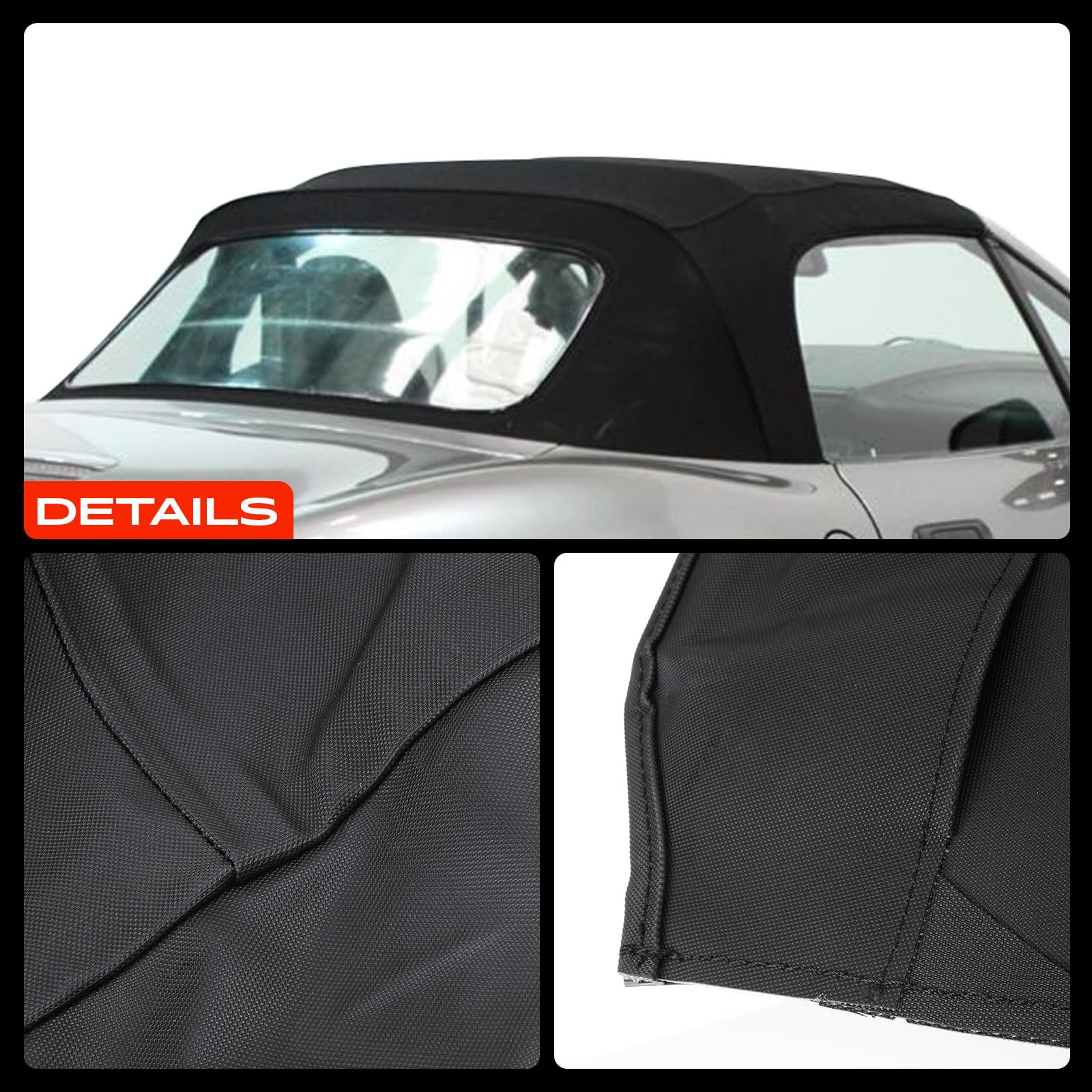 Frankberg Cabrioverdeck Softtop Verdeckbezug Schwarz für Z3 Roadster E36 1.8L-3.2L 1995-2003 54318411121