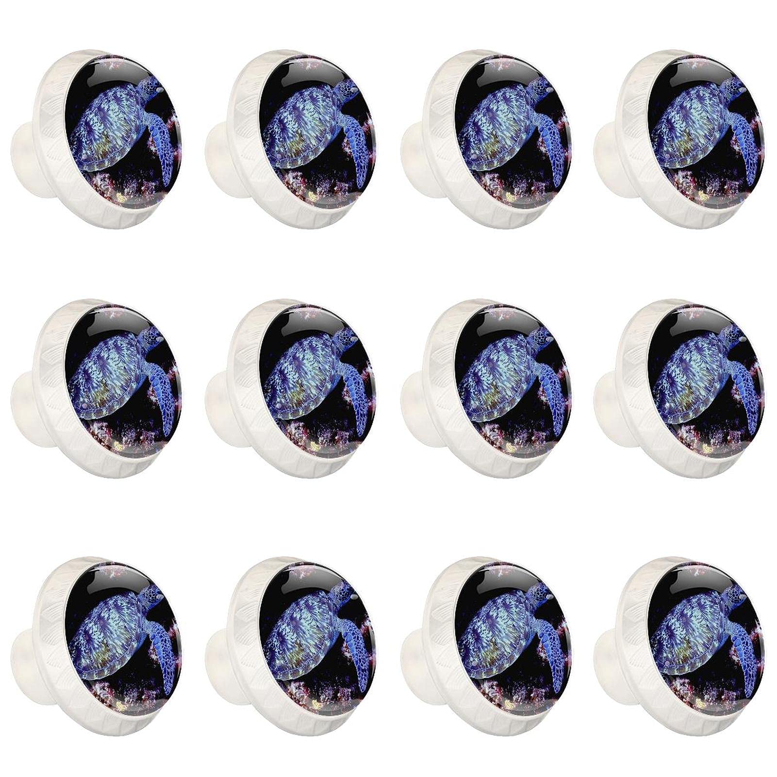 Boutons d'armoires de cuisine pour remplacer des poignées usées motif tortue