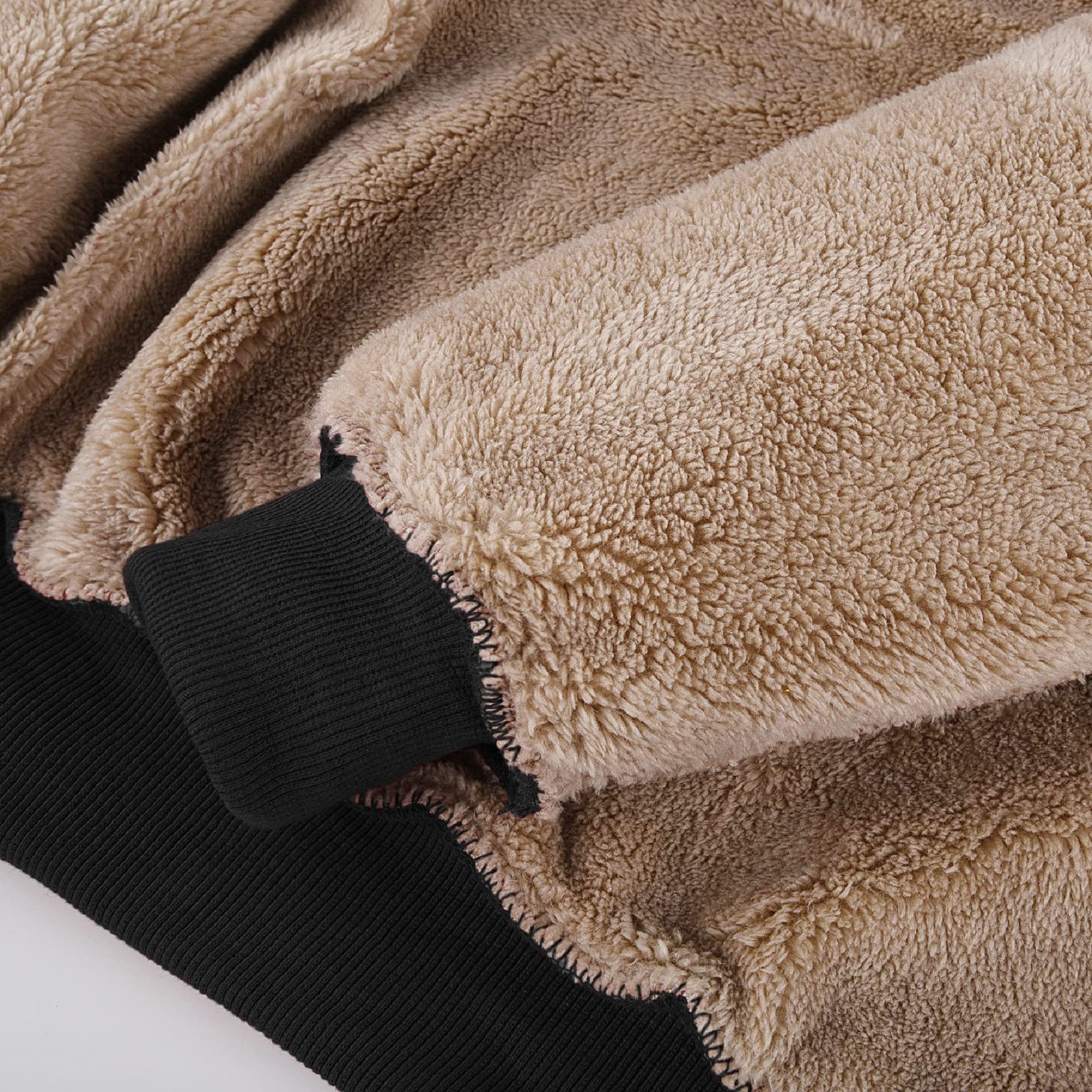 Niwicee Felpe con Cappuccio Donna Pullover Addensato da Tenere al Caldo Sweatshirt Maglione Manica Lunga Cappotto Hoodie Felpa in Pile Serie Plus Pullover Cotone Zip