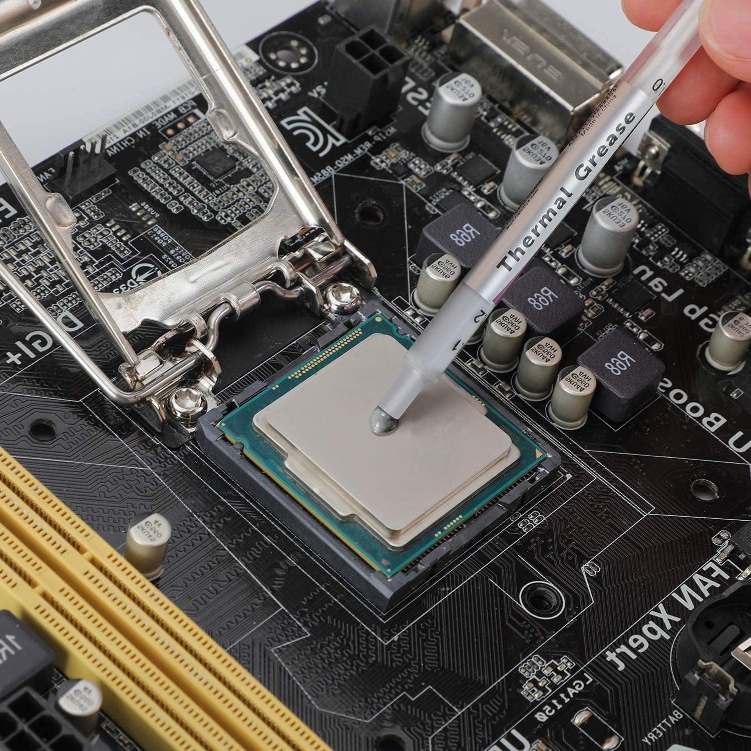 HY-880-2pcs(1PCS-1g)-CPU Thermal Paste Kit 5.15W/m- CPU Paste Thermal Compound Heatsink Paste Silicon Grease for PC CPU GPU LED PS4.