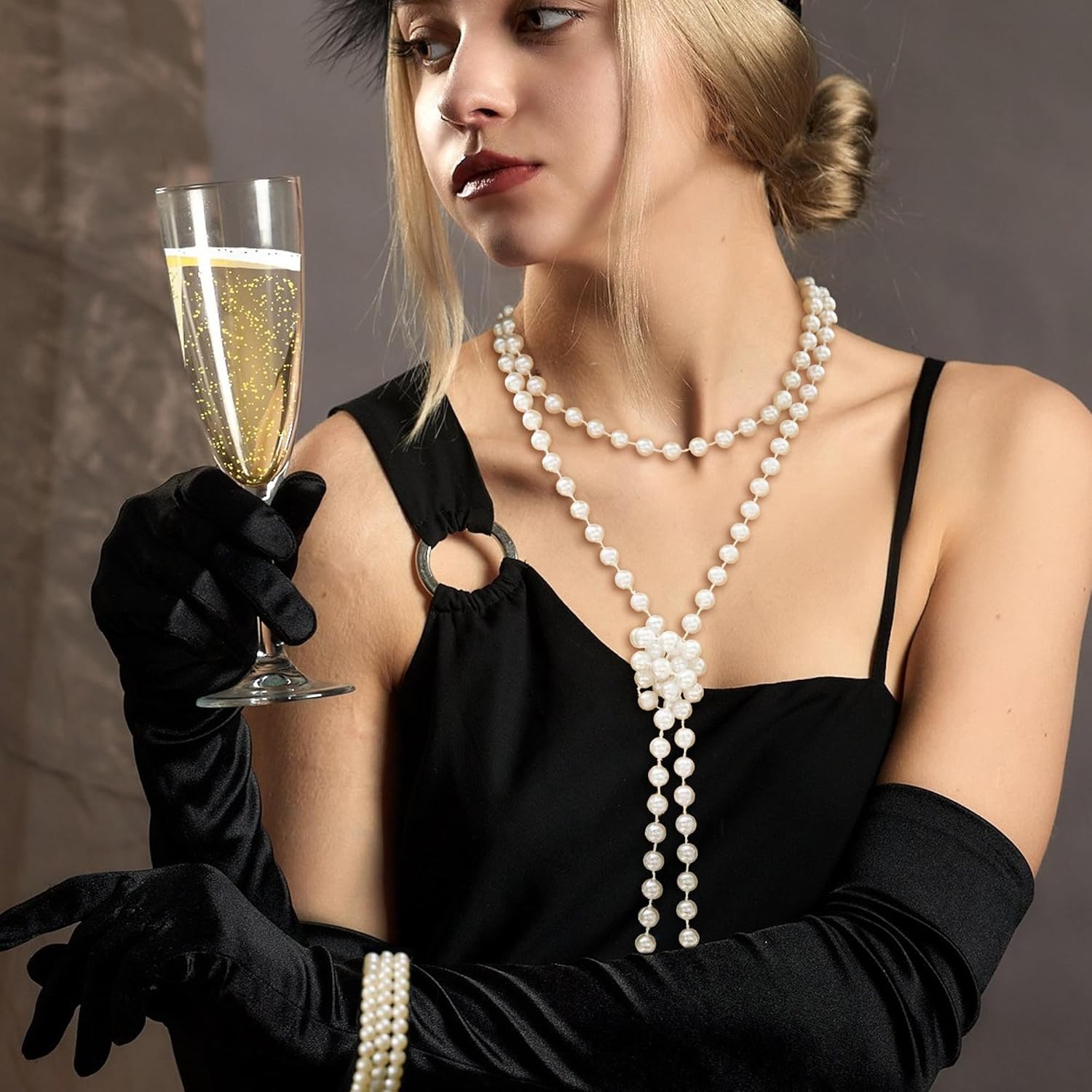 1920s Accessories for Women Flapper Great Gatsby Roaring 20s Costume Accessories Set - Image 6