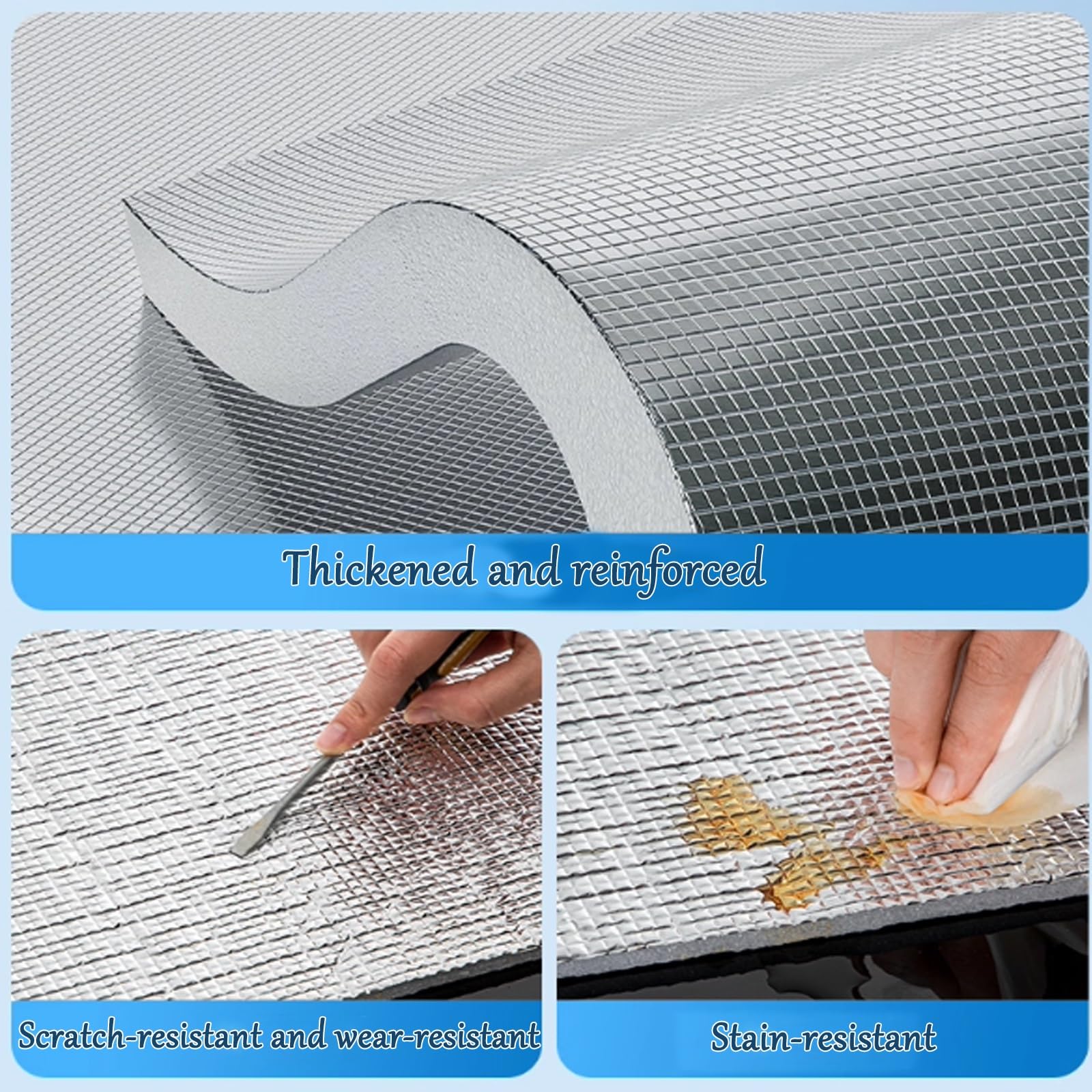 Pannelli Riflettenti Termosifoni Rotolo Foglio , Scudo A Bolle In Foglio Di Alluminio, Pellicola Isolante Termica Per Tetto , For Finestre, Camper(400cm/157.5in,2cm/0.79in)