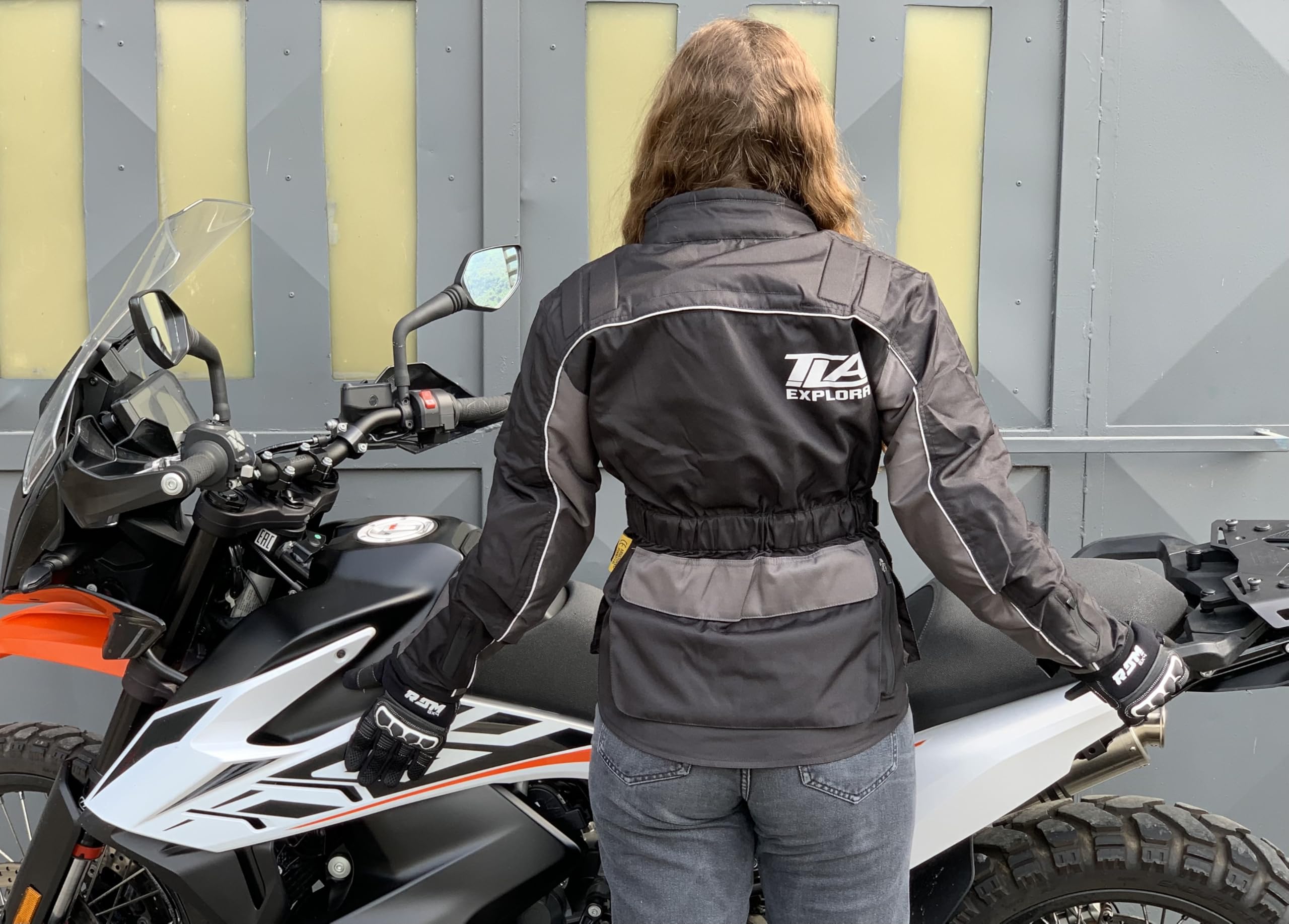 Blouson moto femme TLA EXPLORA LIGHT LADY avec protections CE | Veste de moto printemps/été | Veste de moto 2 saisons | Veste de moto respirante | Veste Enduro Femme