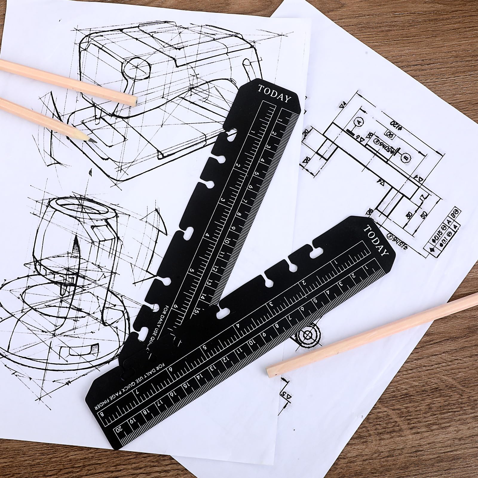 6 Righelli Segnalibro Per Notebook A5 - In PVC, Multiuso | Per Diari, Agende E Organizer - Foto 11