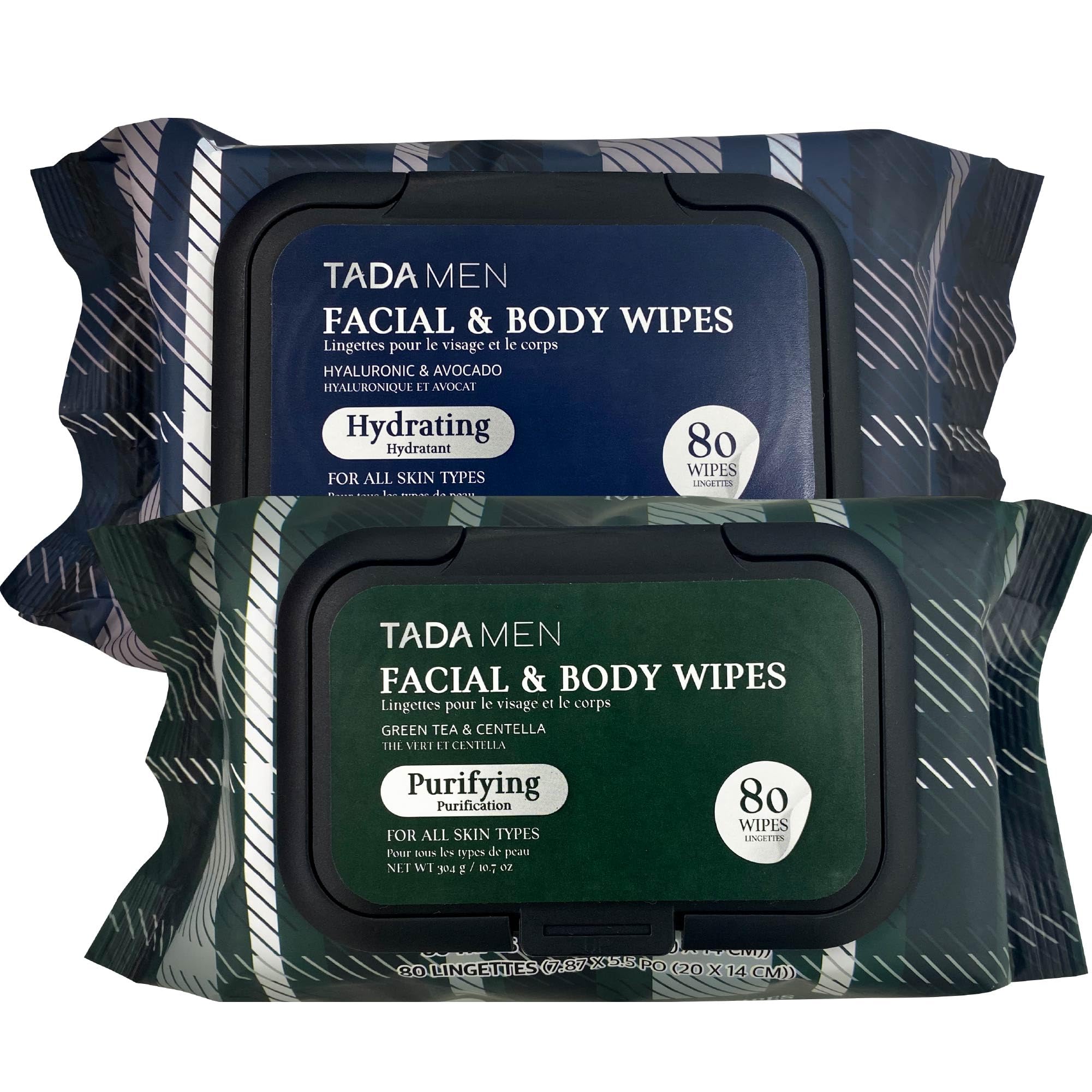 ボディ・フェイスケア no!no!for men Amazon.com: TADA Men - Cleansing Face & Body Wipes for Adults, No