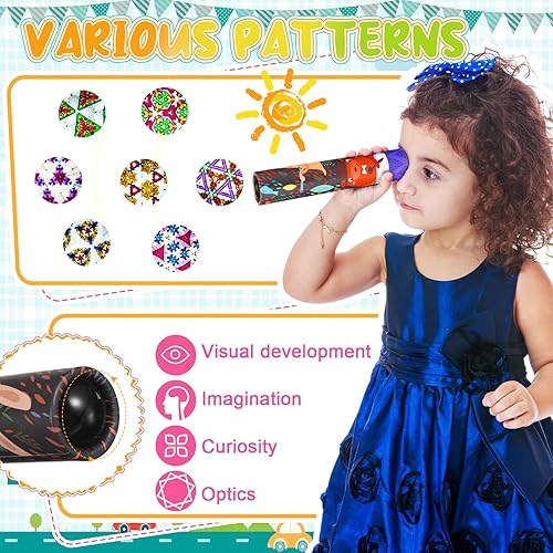 Miniatura 10 de 60 piezas de caleidoscopio clásico educativo caleidoscopio juguete regalo de retorno juguetes educativos vintage, rellenos de bolsas de fiesta,