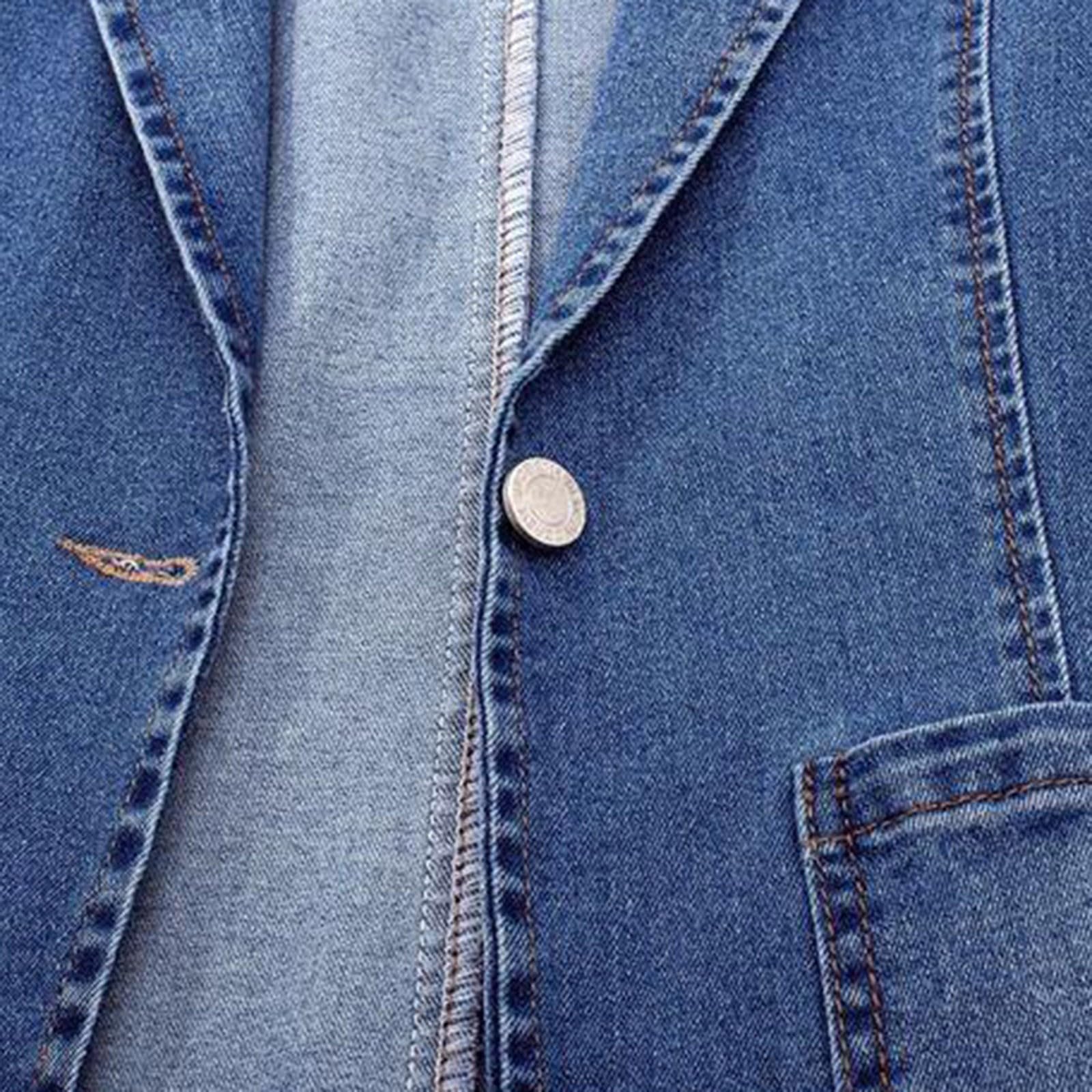 Cocila Veste En Jean Pour Femme Couleur Unie Coupe CintréE Avec Poche à Nouer Automne Manteau Fourrure Veste Blanche Demi Saison Vestes De RandonnéE Homme Mi Doudoune Longue