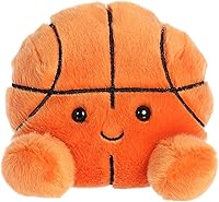 Vista 1 de Aurora® Adorable Palm Pals™ Hoops Basketball™ - Juego de bolsillo - Diversión coleccionable - Naranja 5 pulgadas