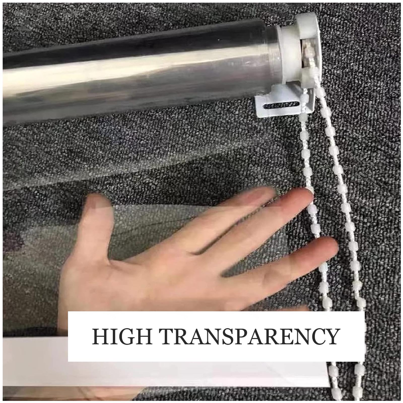 Persianas Enrollables Pvc Transparente Exterior, Estor Enrollable Impermeables, Persiana Enrollable Para Pérgolas/jardines/ventanas, Cortinas De Lluvia Vinilo Claro 0.5mm,WxH-130x150cm/51.2*59in