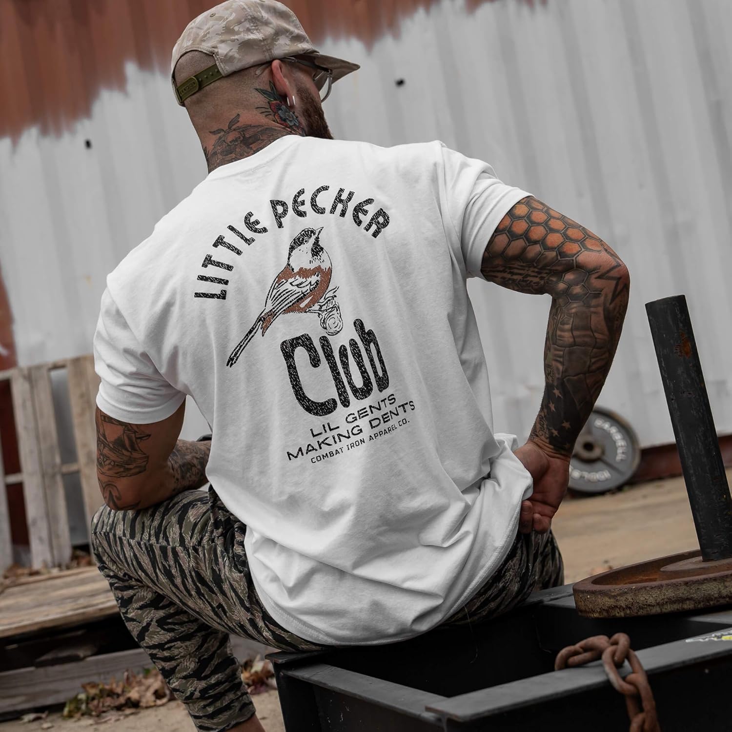 Combat Iron Men's Graphic Tees | Lil Gents Making Dents Men's Club | Men’s Graphic T-Shirts