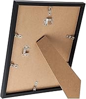 Vista 5 de Juego de 2 portarretratos de 8 x 12 pulgadas, marcos de fotos negros de alta transparencia para galería de pared horizontal de escritorio vertical