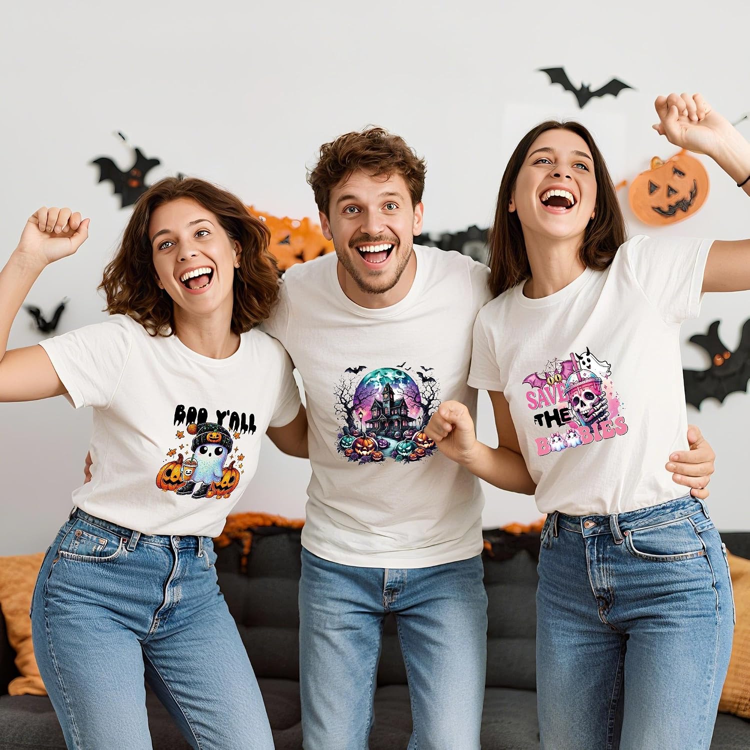 20 Sheets Halloween Iron on Transfers for T-Shirts