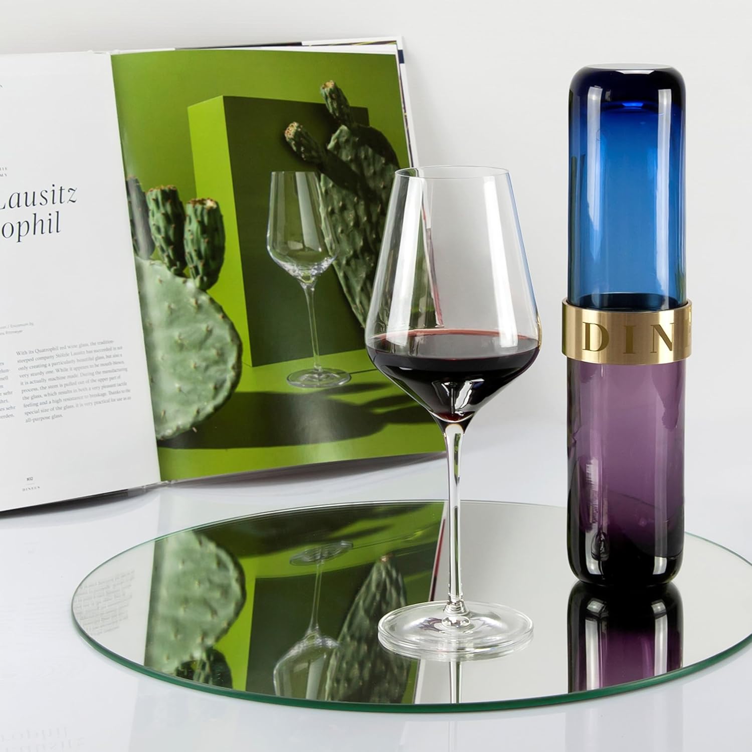 Stölzle Lausitz Red Wine Glasses Quatrophil Set of 4, 19 1/4 oz – Wine Glasses Ideal for Red Wine – Elegant Crystal Glass Goblet for Maximum Aroma – Dishwasher & Shock Resistant