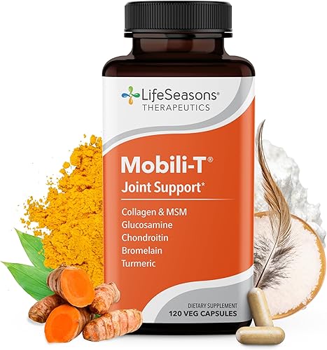 LifeSeasons Mobili-T - Suplemento para el apoyo articular - Reduce dolores y molestias - Aumenta el rango de movimiento - Reconstruye tejido y