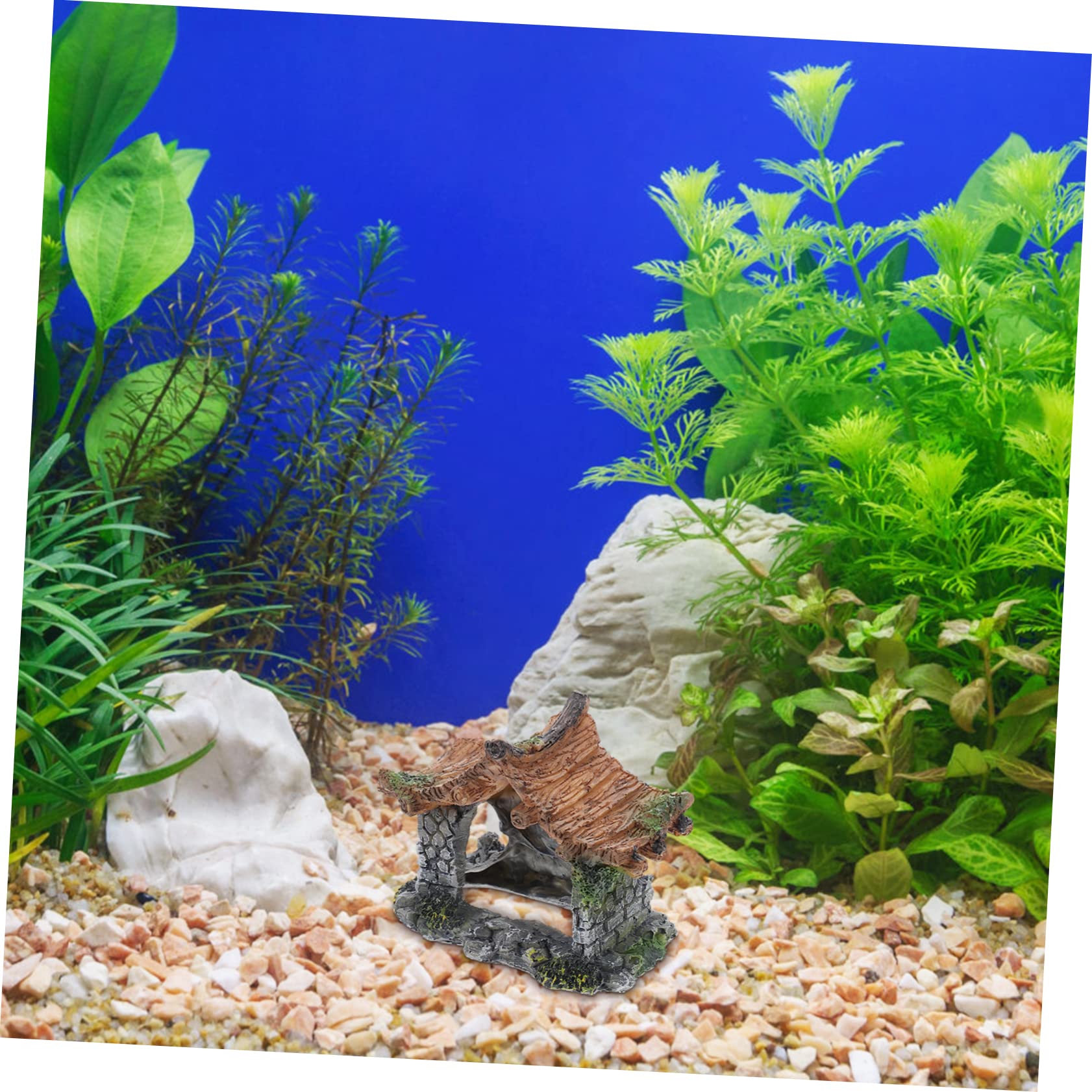 Sosoport 3 Piezas Paisajismo del Tanque De Peces Casa Cueva Escondite De Peces Micro Paisaje Casa Medidor De Sal para Alimentos Escondite De Betta Escondite De Peces Bajo El Agua Cuevas De