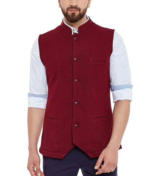 waistcoat maroon