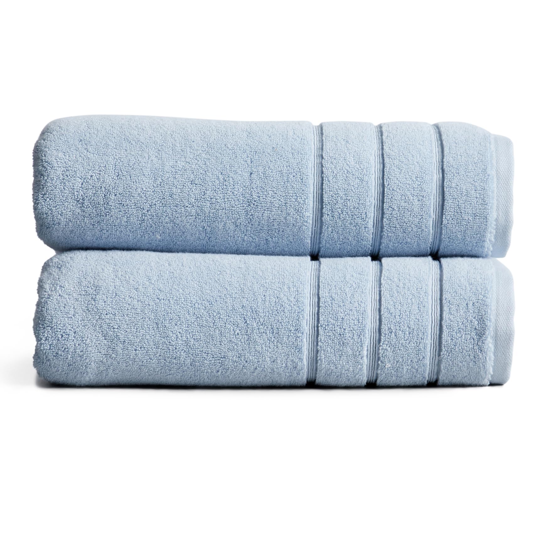 Springtree Home Luxury Turkish Cotton Bath Towels | 100% Turkish Cotton | Premium Bath Towels | Ultra Soft Thick Plush & Highly Absorbent | Luxury Hotel & Spa Quality Bathroom Towels | Blue Fog