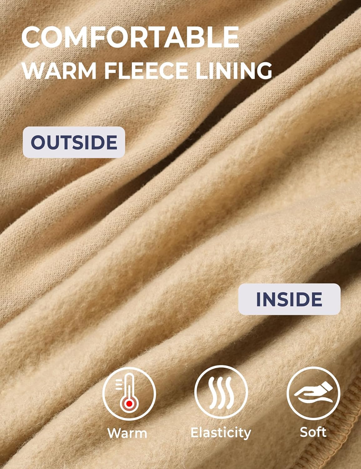 BOOPH Girls Fleece Lined Leggings Winter Flare Leggings Casual Warm Bell Bottom Pants for Teen Girls - Image 5