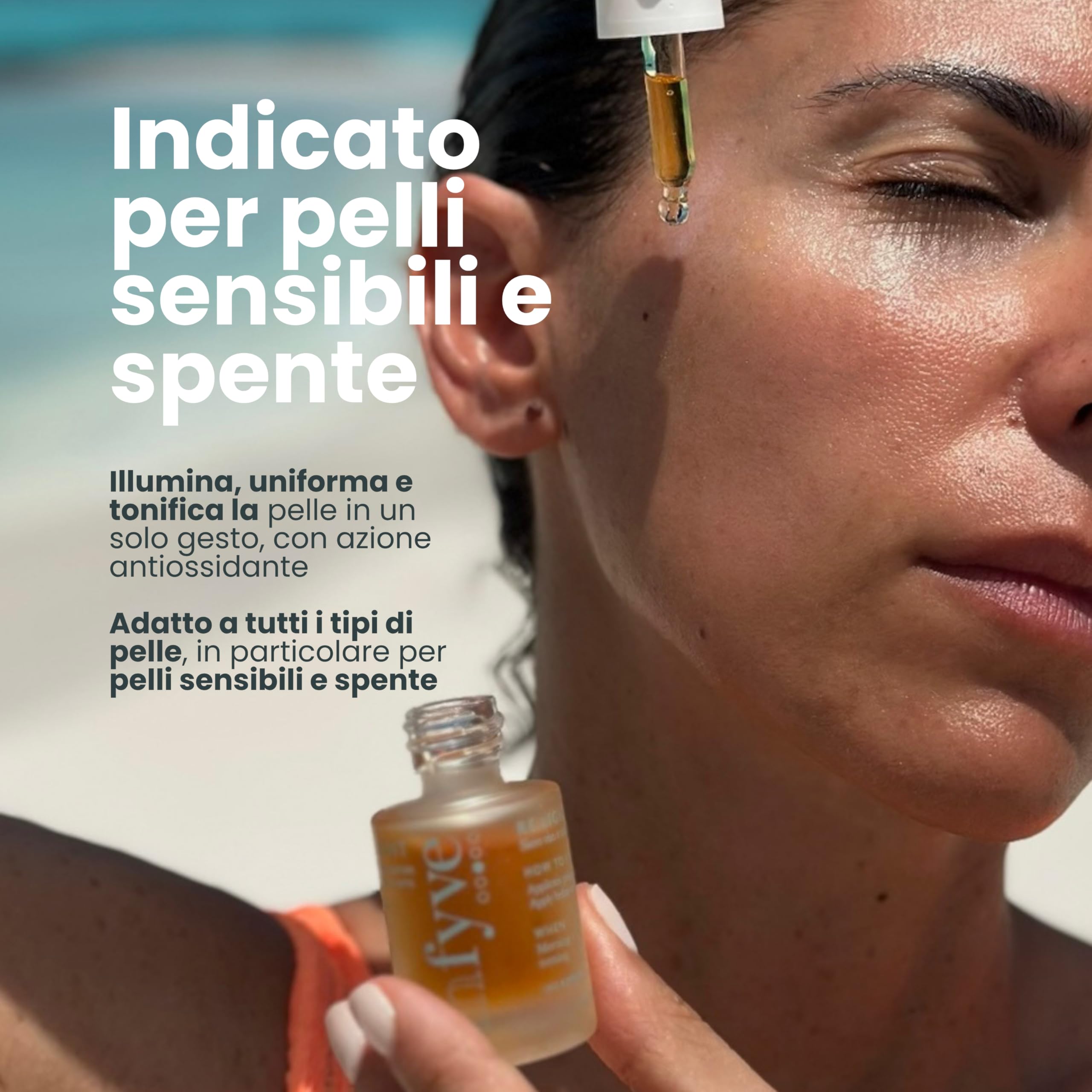 Siero RE.LIGHT | Siero Viso e Occhi Illuminante e Tonificante | con Vitamina C, Acido Ialuronico e Peptidi | Adatto alle Pelli Sensibili | Rende la Pelle più Luminosa, Tonica e Protetta