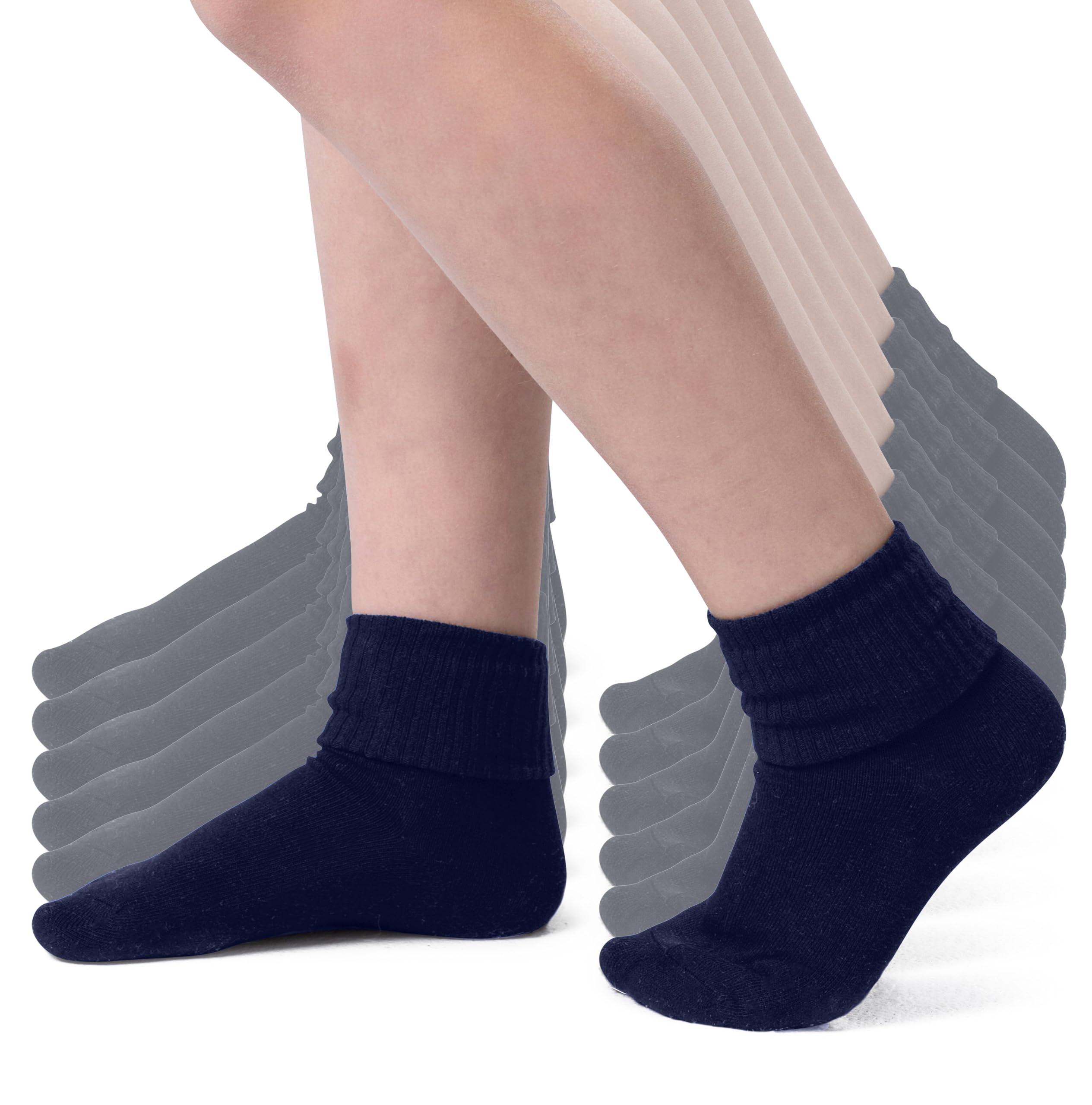 Silky Toes Kids Seamless Sensory Socks, School Uniform Sock for Boys, Girls