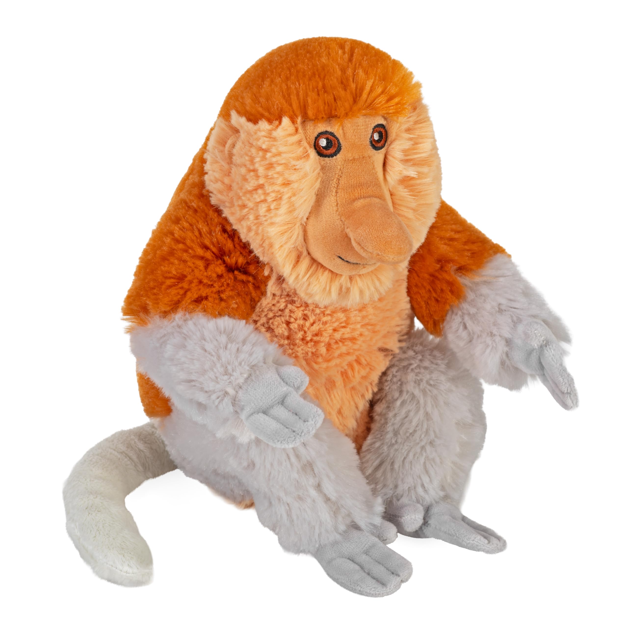 Wild Republic Cuddlekins Eco Mini Proboscis Monkey, Stuffed Animal, 8 Inches, Plush Toy, Fill is Spun Recycled Water Bottles