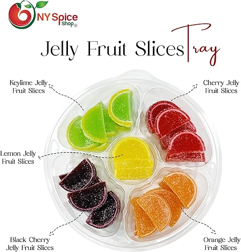 Miniatura 2 de NY SPICE SHOP Jelly Fruit Candy - Caramelo de frutas de 2 libras - Mezcla de gomitas de frutas de gelatina - Caramelo a la antigua moda para los