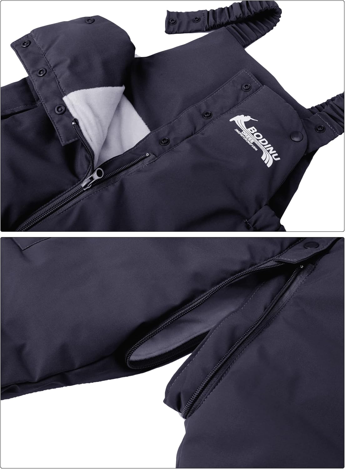 Happy Cherry Baby Toddler Unisex Winter Snow Pants Down Puffer Warm Overall Windproof Fleece Lined - Image 5