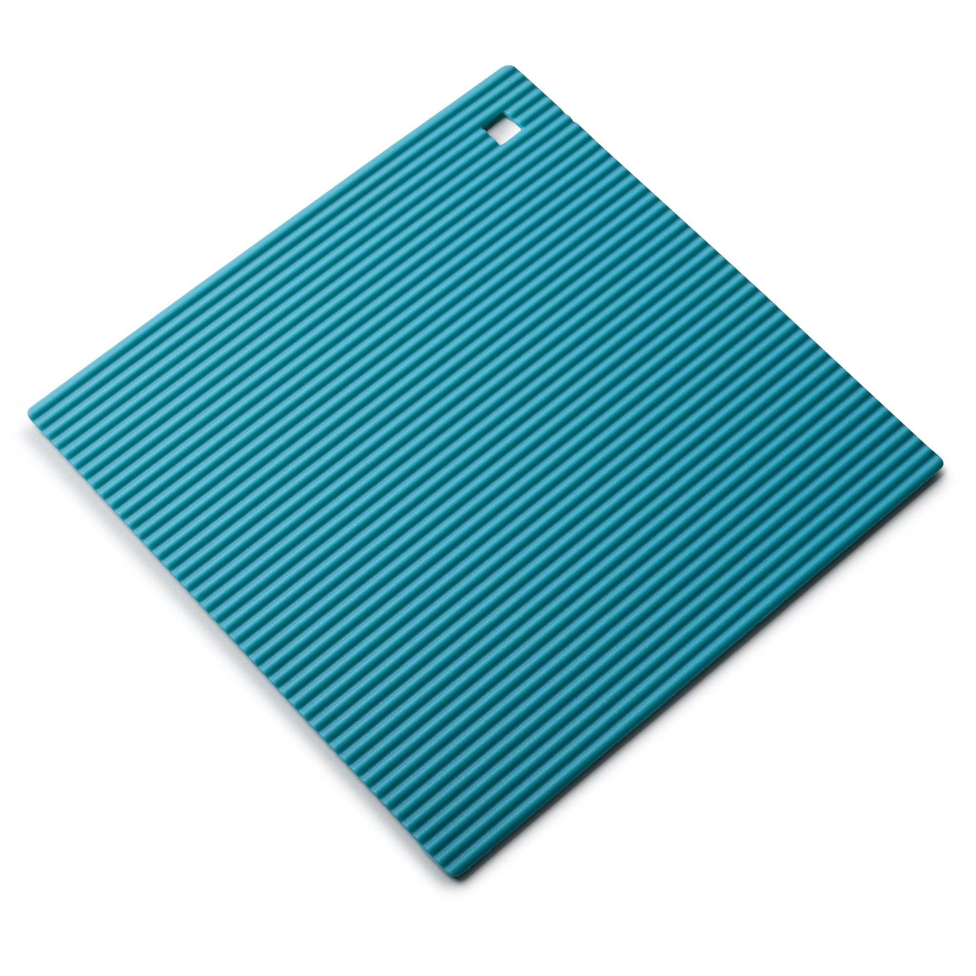 Zeal silikonowa odporna na wysoką temperaturę antypoślizgowa Trivet, Aqua Blue, 22 cm