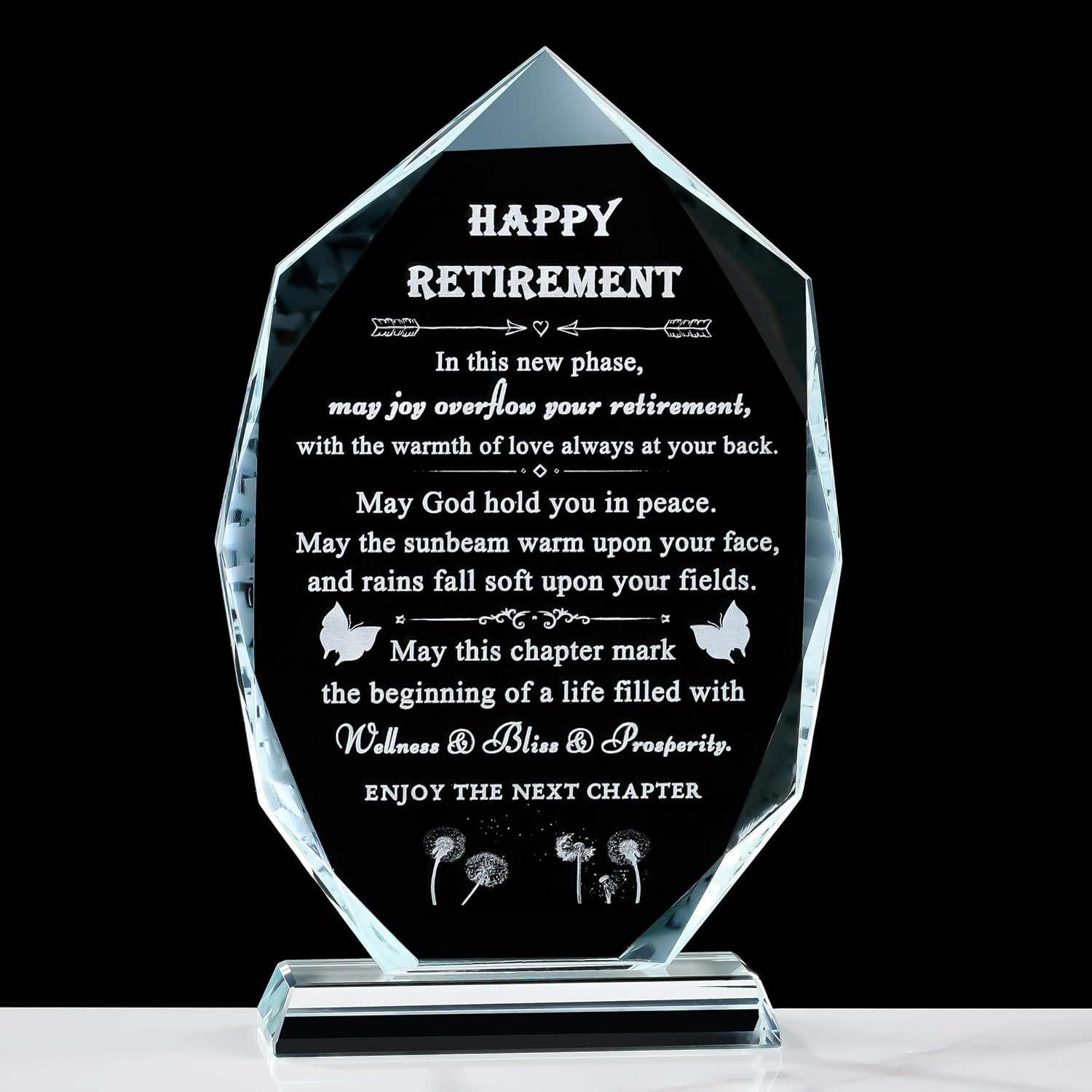 Qianwei Retirement Gifts for Women Men 2026 Coworker - 3D Crystal Going Away Gift for Coworker Leaving Women Farewell Gifts for Boss Leaving Job - Happy Retirement Present for Nurses Teacher Friend