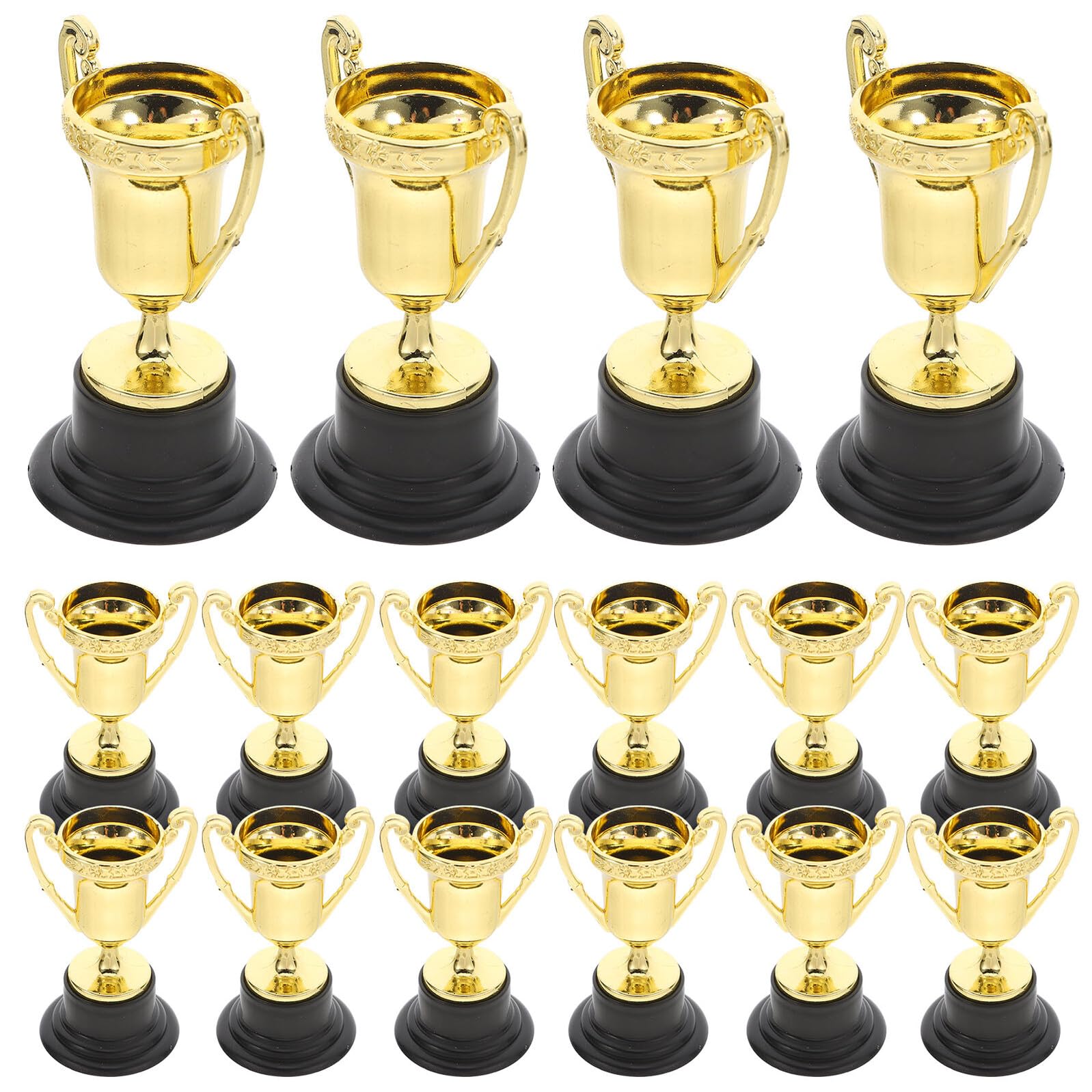 Alasum Plastik Belohnungspreis Trophäe 30 Stück aus Kunststoff, Gold | Kreatives Trophäenmodell, Elegant für Klassenzimmer und Party, Wear Resistant Oberfläche für Lange Aufbewahrung