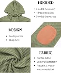 Rela Bota Mens Hoodies Fashion Textured Sweatshirts Long Sleeve Casual Pullover Thermal Hooded Sweater Drawstring with Button