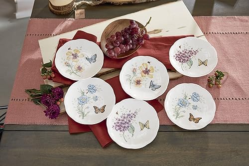 Miniatura 3 de Lenox - Juego de platos Tidbit de 6 piezas Butterfly Meadow 817046