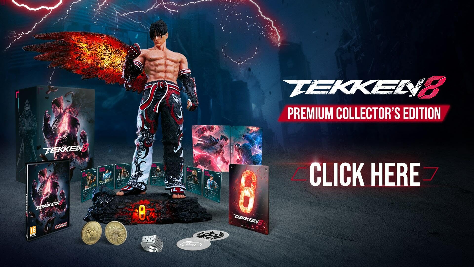 Tekken 8 Versione Giapponese – Set Badge Spilla Emblema, Bonus Rarissimo