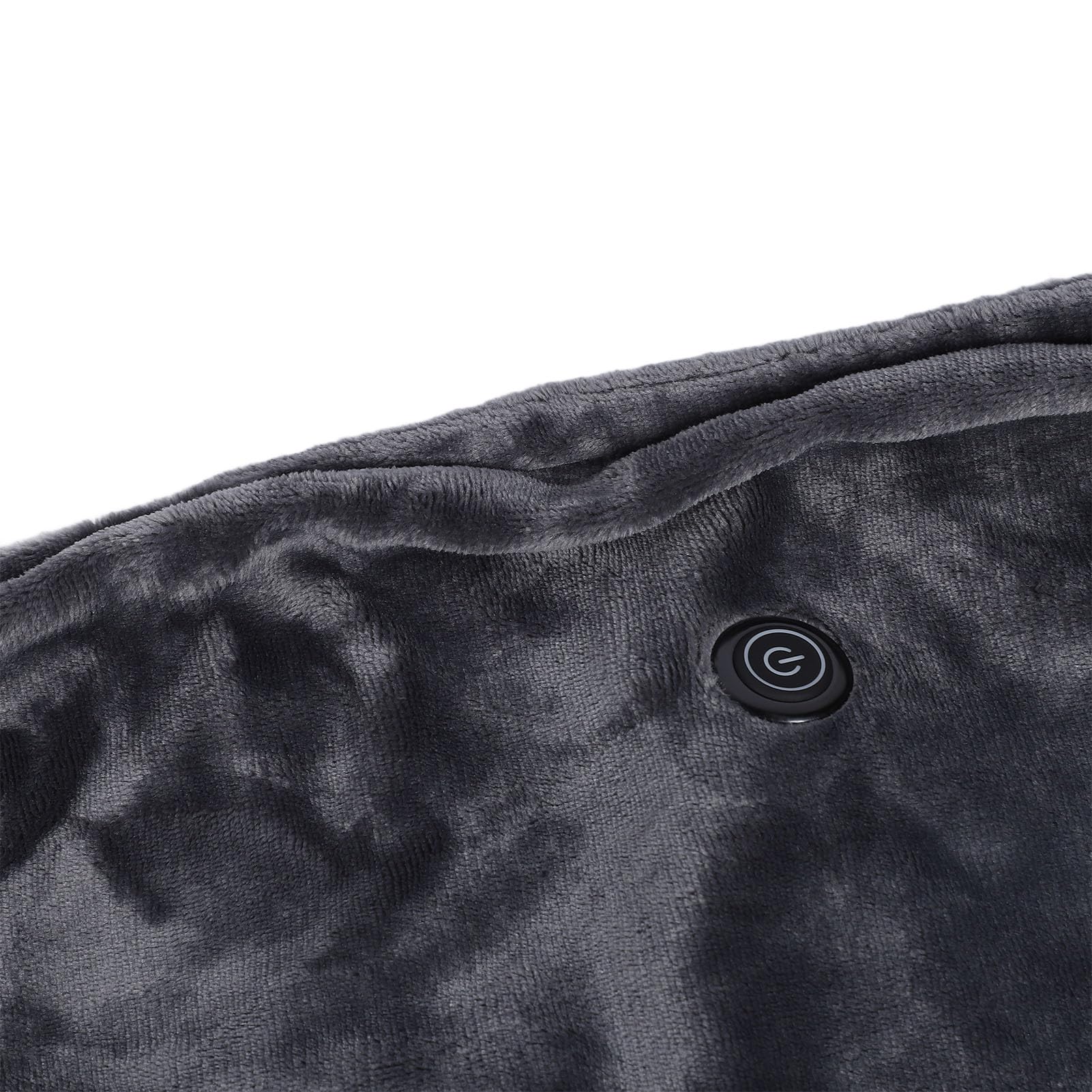 Irfora Coperta Riscaldata Coperta Elettrica Indossabile in Pile di Corallo 5V, con Custodia per Oggetti Speciali, per Varie Occasioni Ed Esigenze