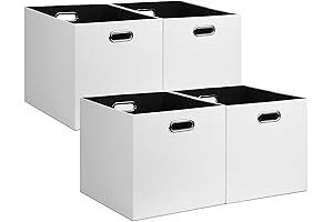 Foldable Fabric Storage Bins for IKEA Kallax Shelves