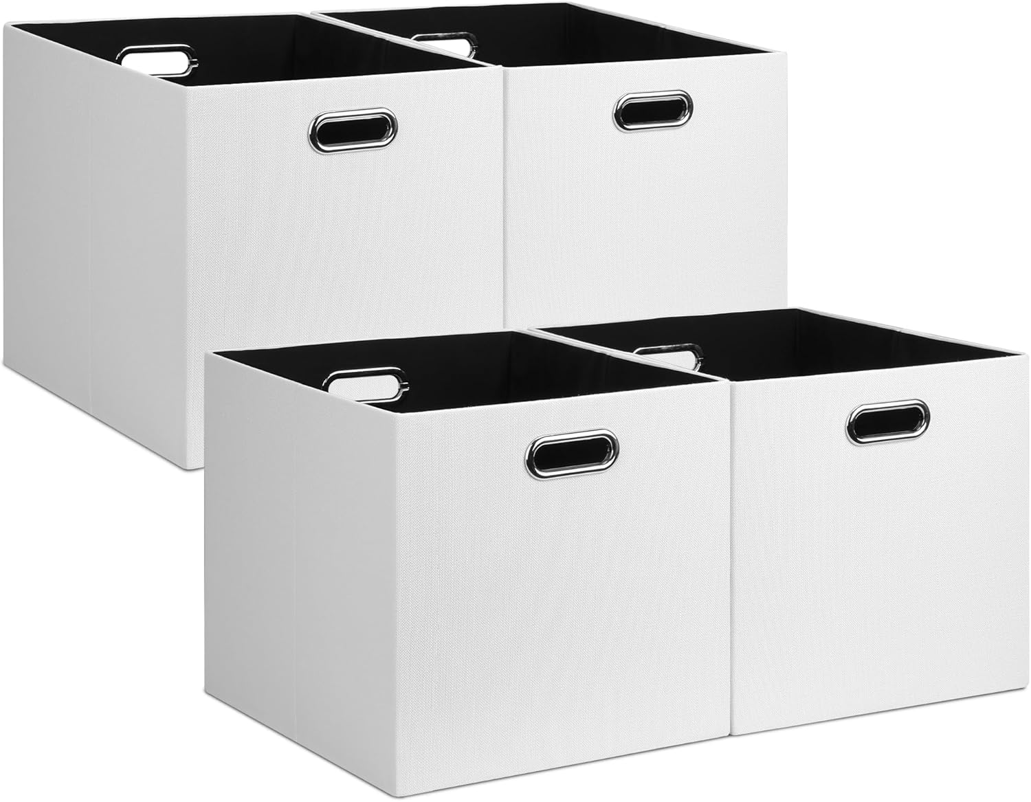 Posprica 13x15x13in Collapsible Storage Bins, Fabric Foldable Cube Storage Boxes