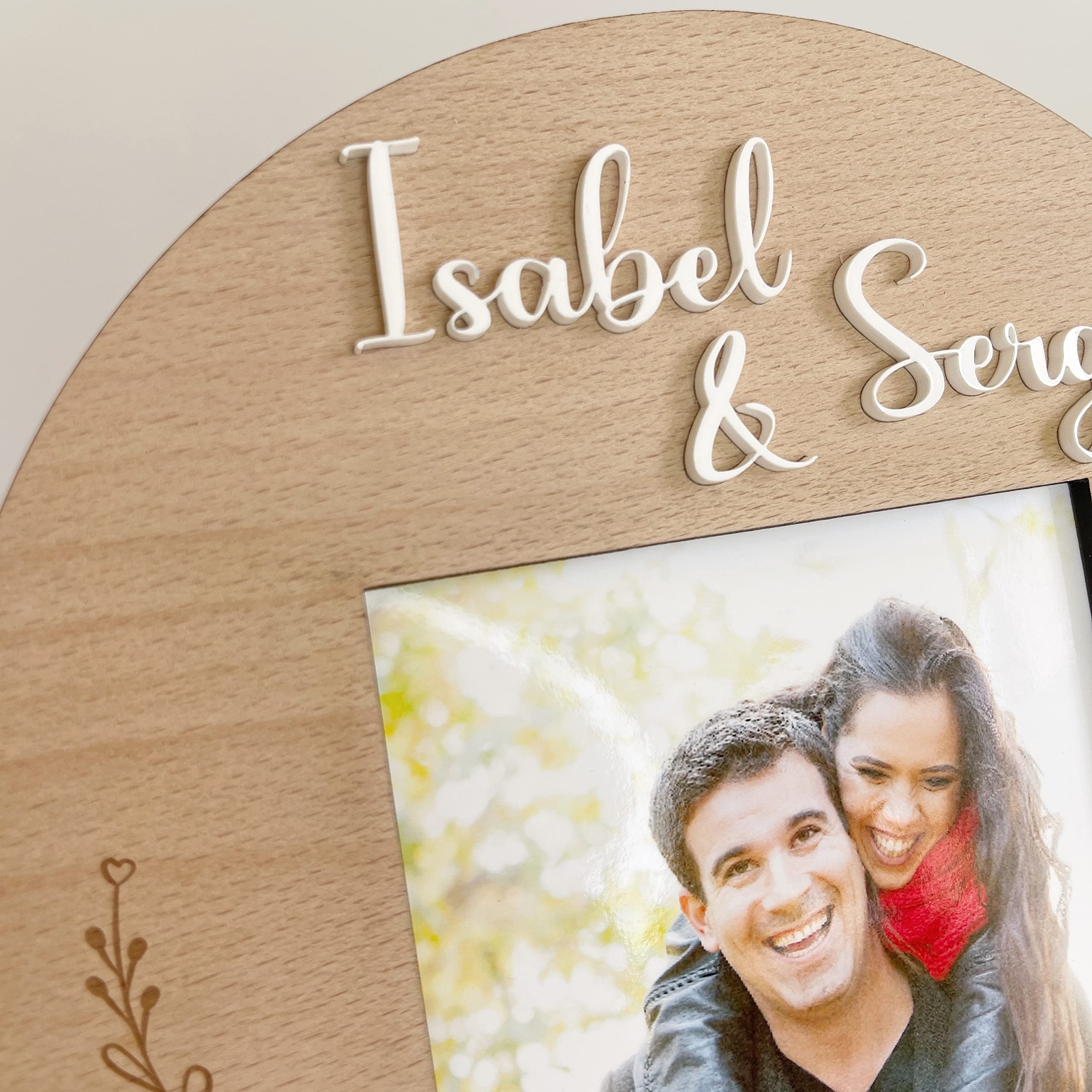 Qukimax® Placa con Marco de Fotos Los Próximos Sois Vosotros | Detalle Especial para Futuros Novios, Sois los Siguientes